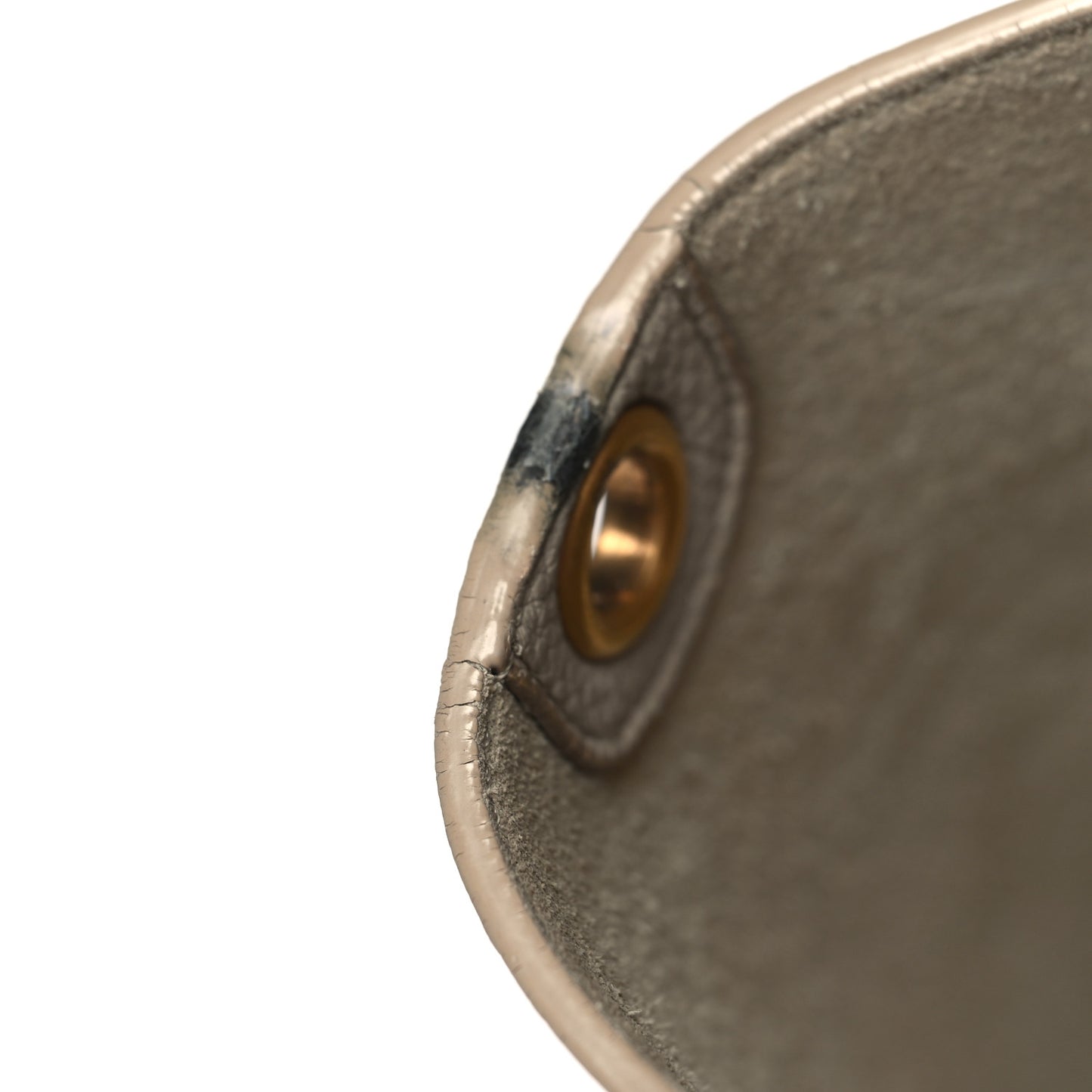 Soft Grained Calfskin Small Sangle Bucket Bag Light Taupe
