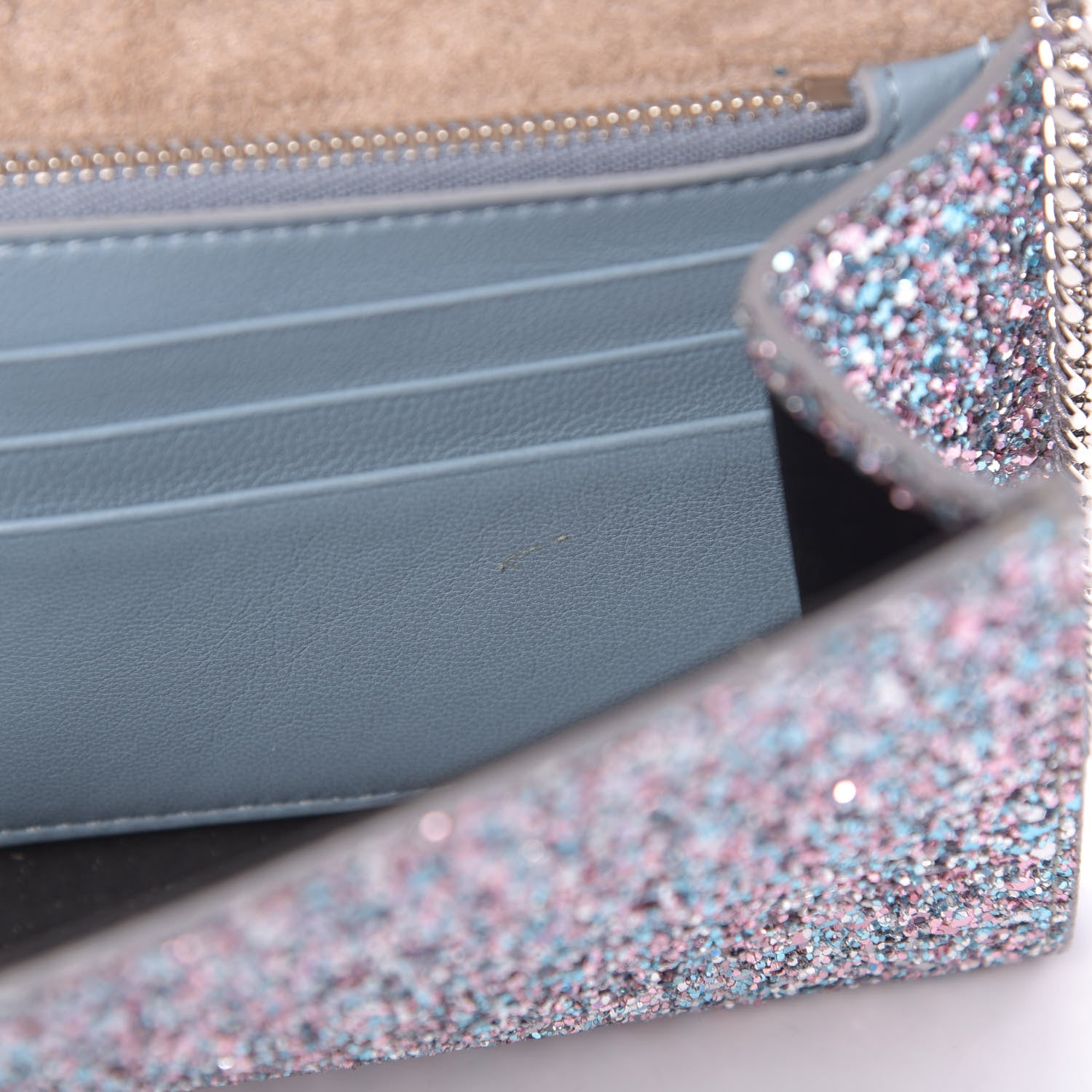 Jimmy Choo Glitter Emmie Clutch Bubblegum Mix 7 of 15