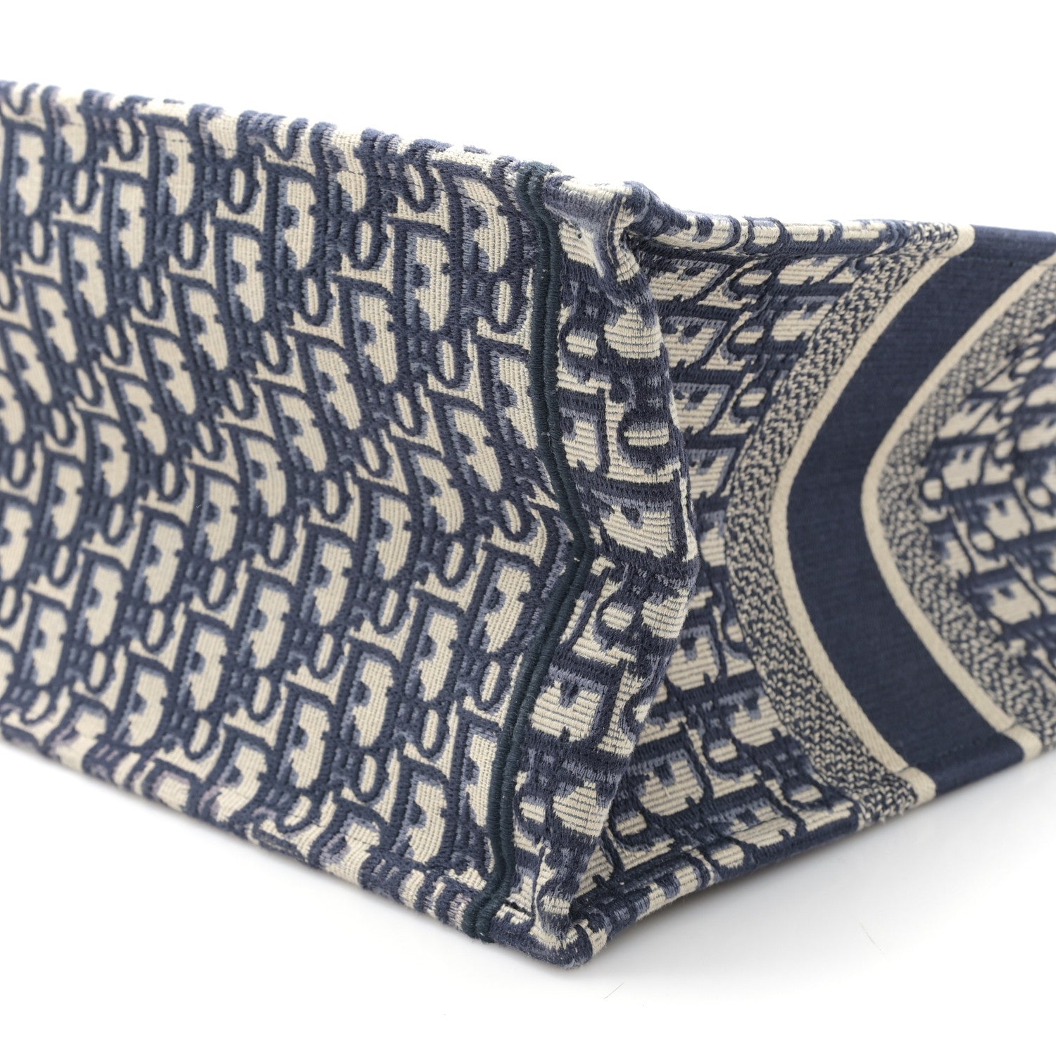 Christian Dior Oblique Medium Book Tote Blue Multicolor 10 of 11