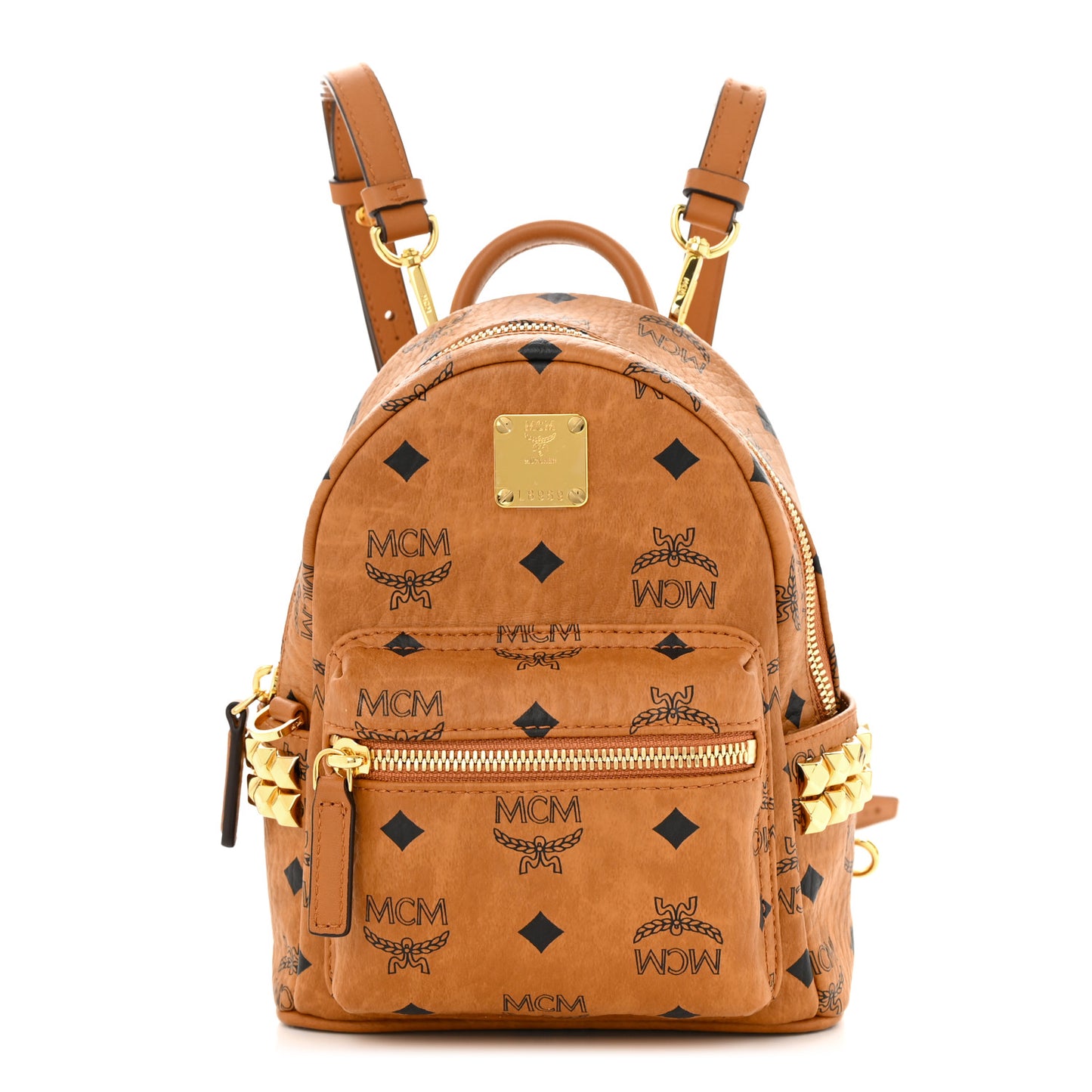 Visetos Side Stud X-Mini Stark Bebe Boo Backpack Cognac