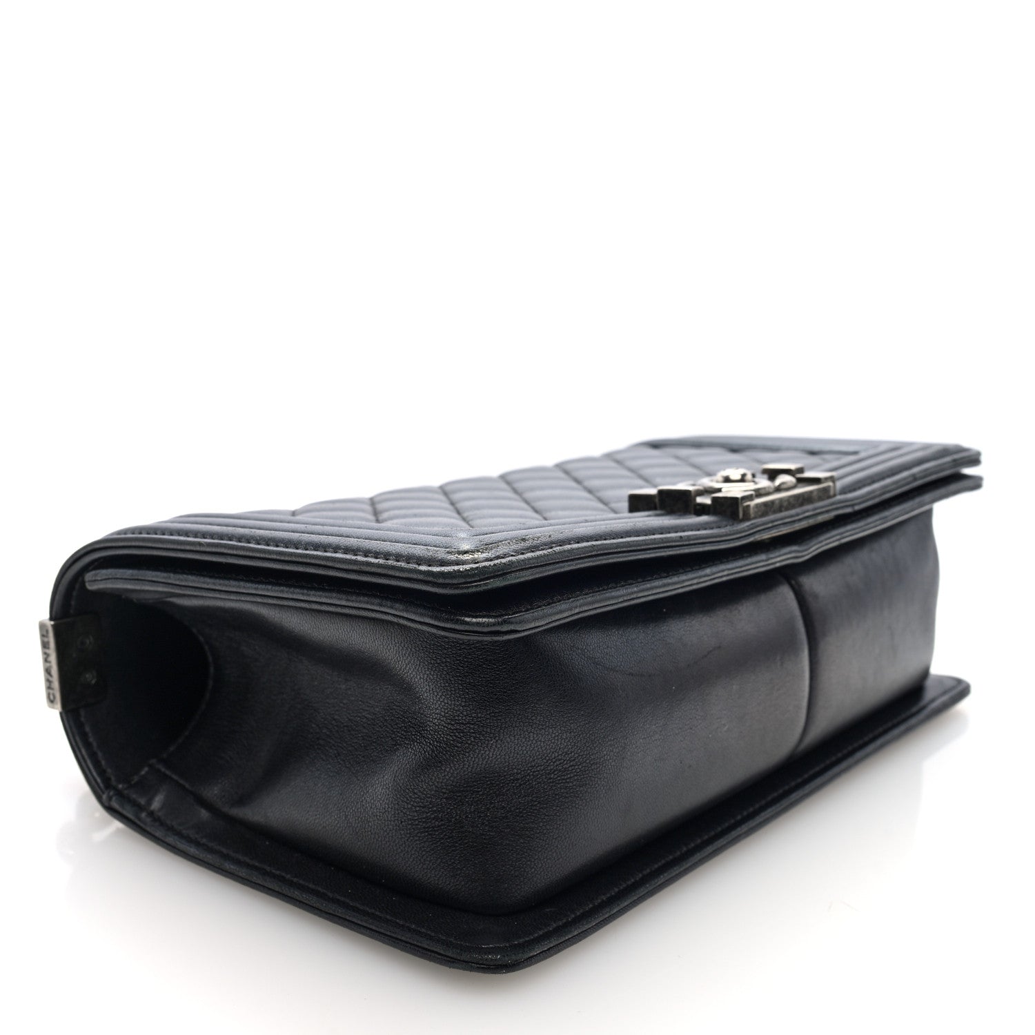 Chanel Lambskin Quilted Medium Boy Flap Black 4 of 10