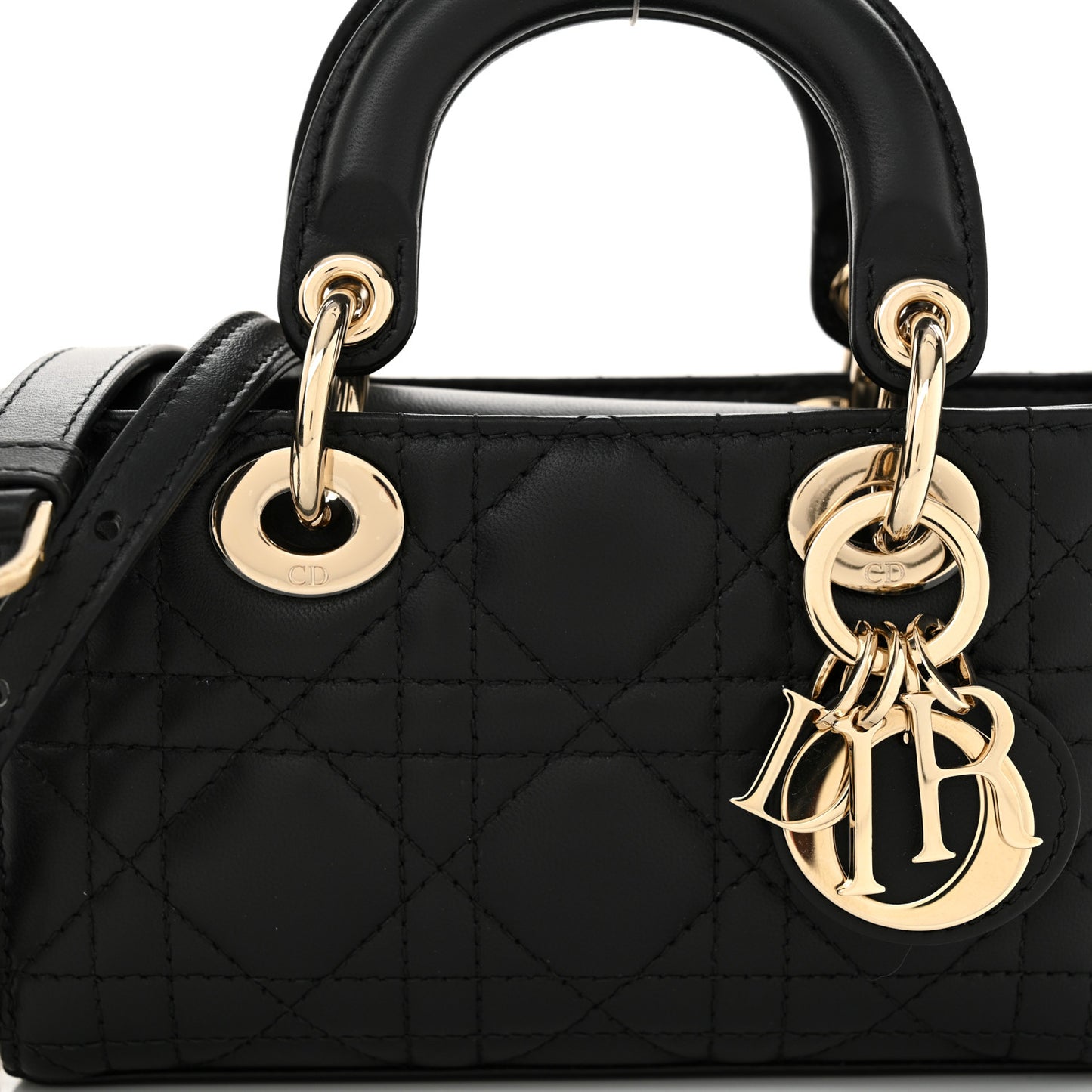 Lambskin Cannage Micro Lady D-Joy Black