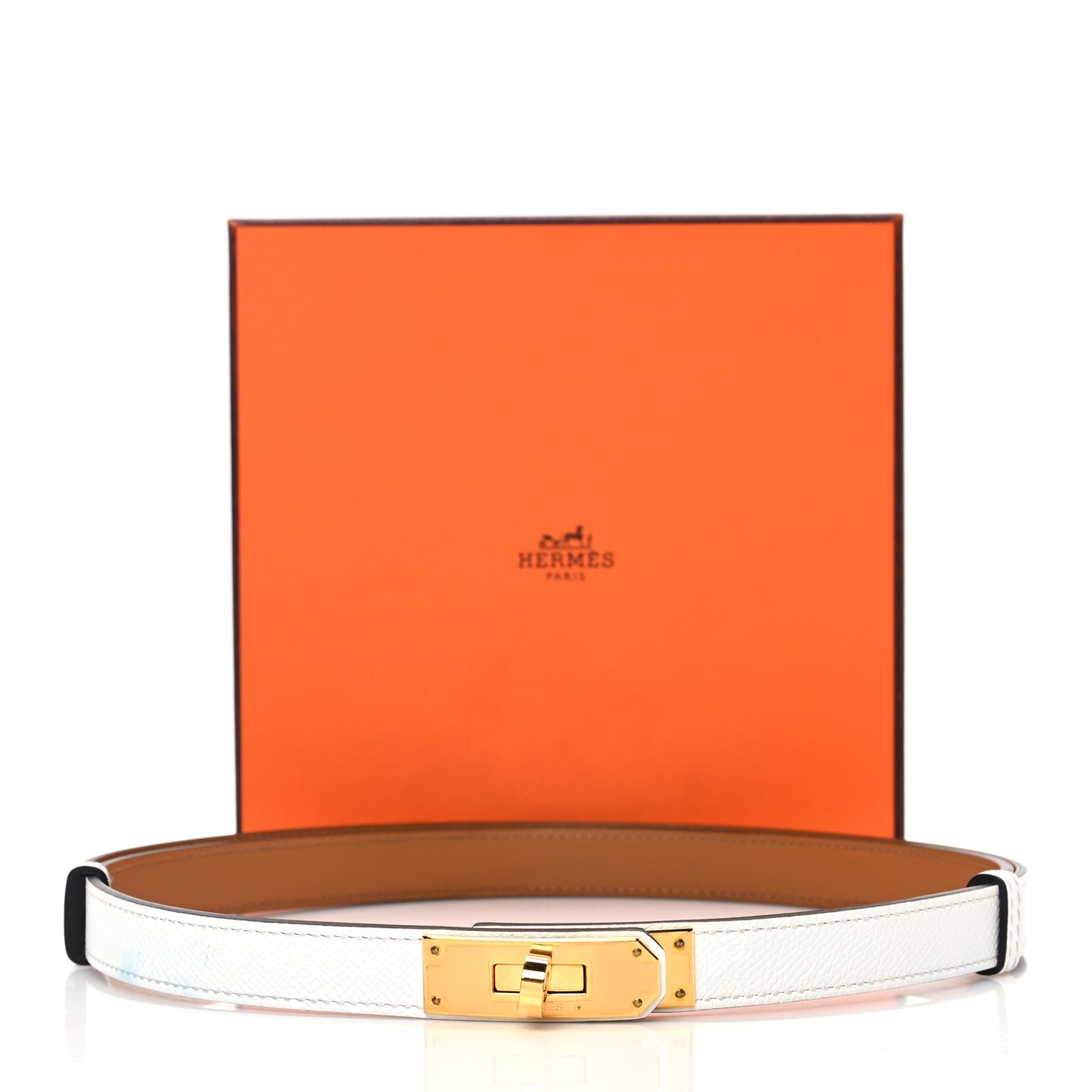 Epsom Kelly Belt White