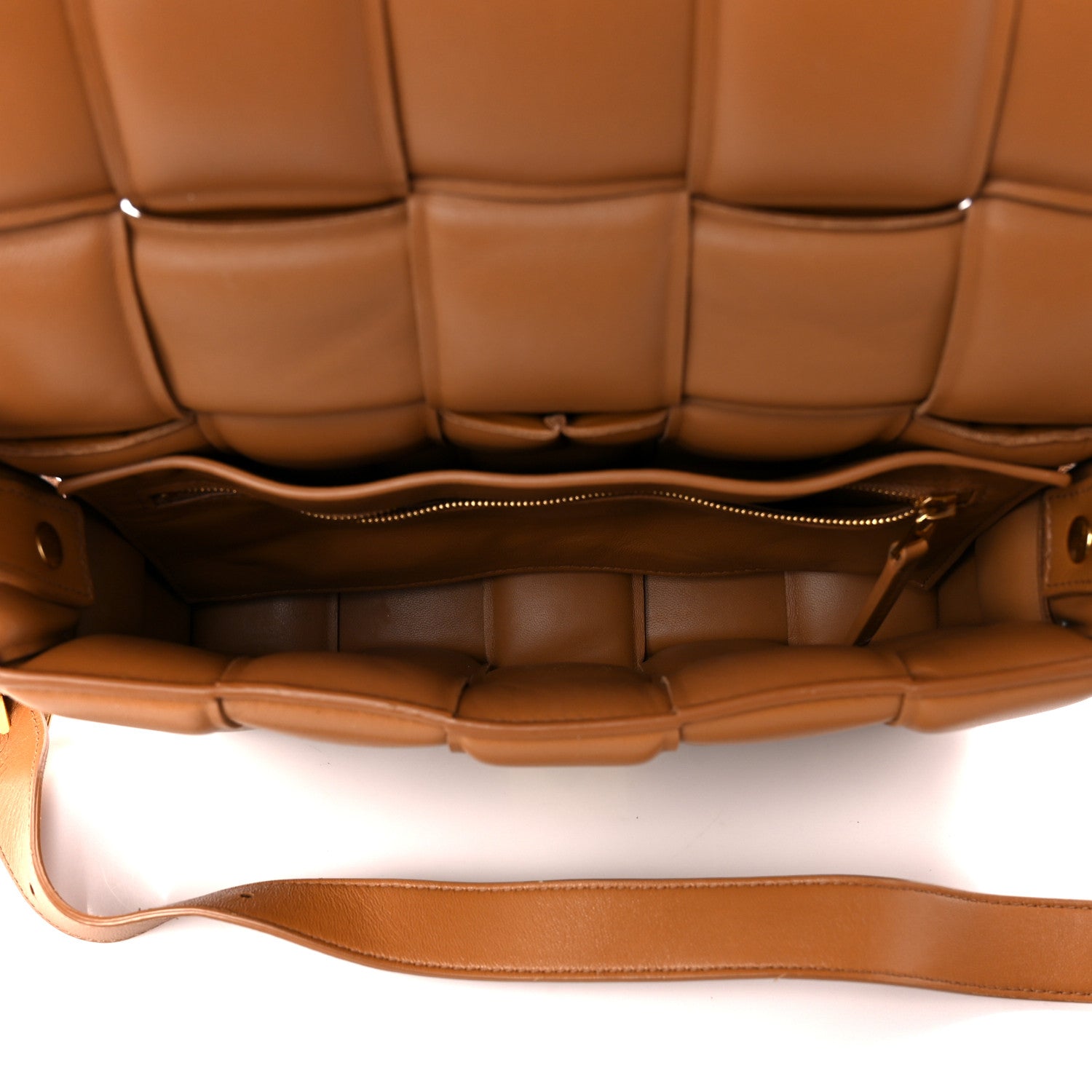 Bottega Veneta Nappa Maxi Intreccio Padded Cassette Crossbody Bag Caramel 5 of 14