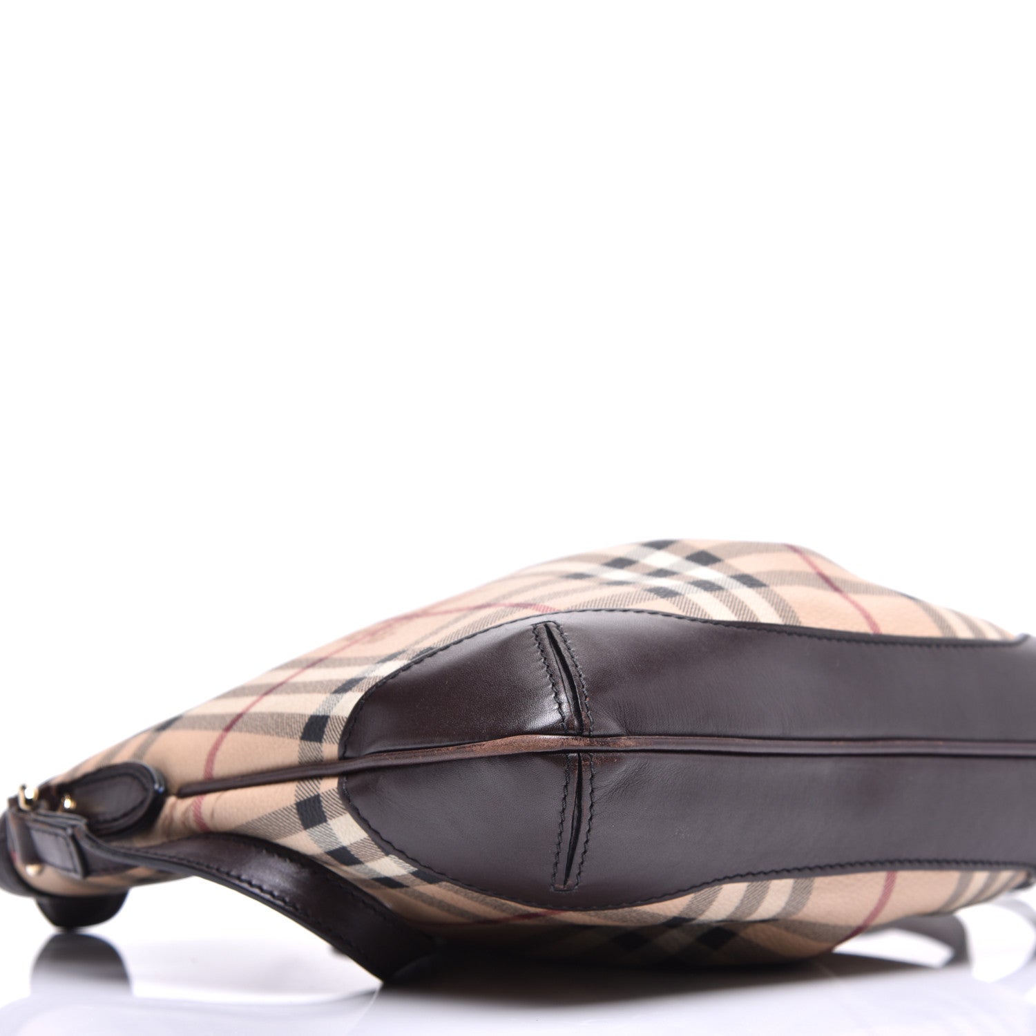 Burberry Haymarket Check Hartham Shoulder Bag Chocolate 7 of 10