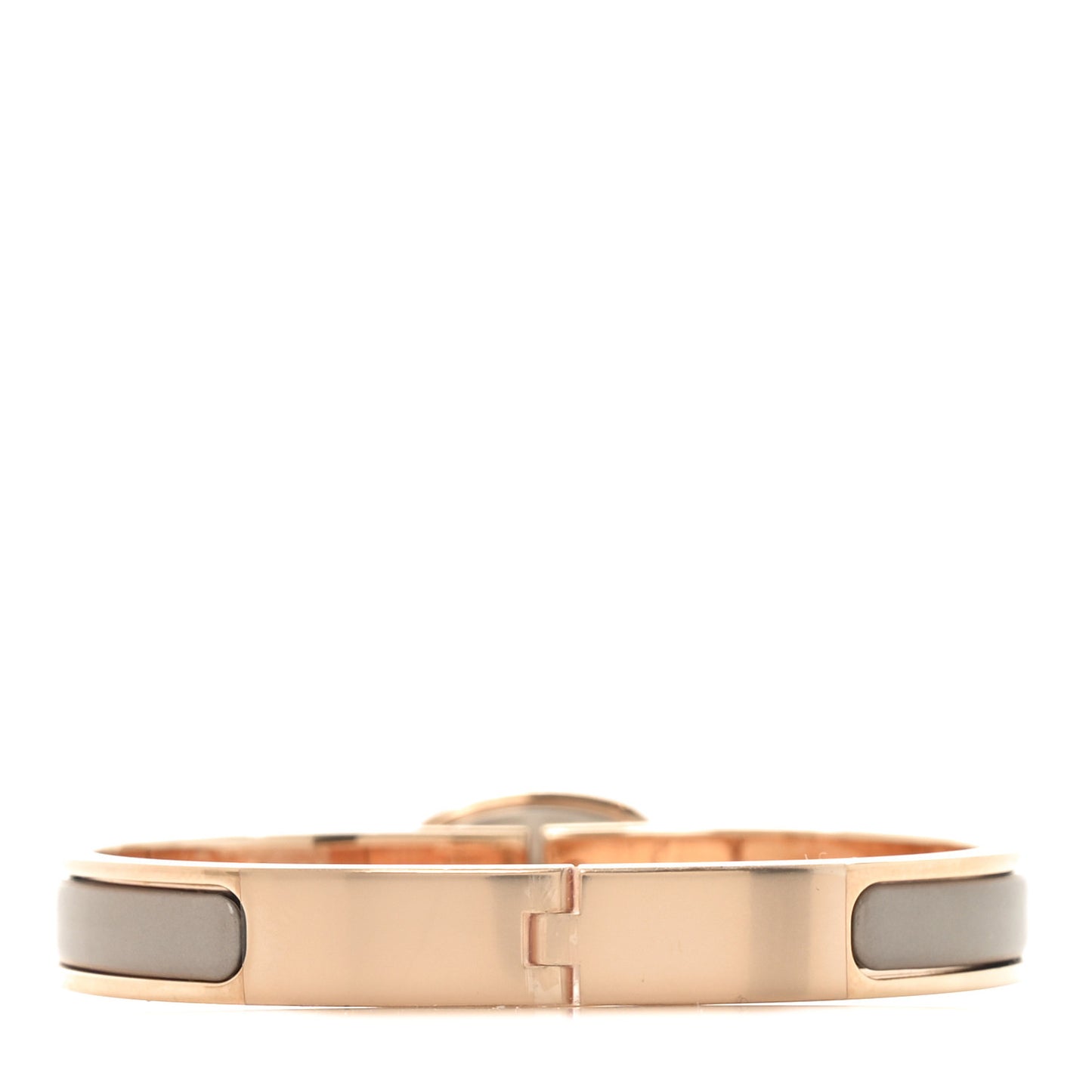 Enamel Mini Clic Chaine d'Ancre Bracelet PM Marron Glace