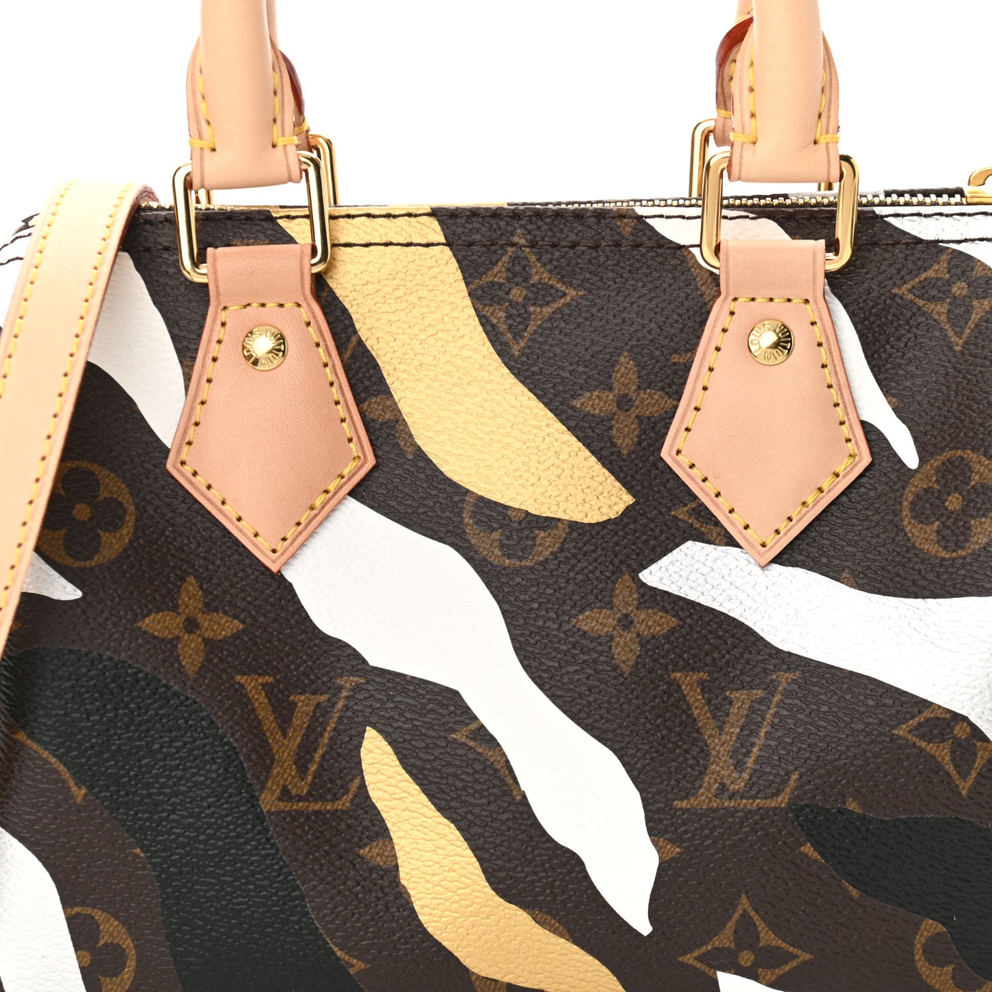X LOL Monogram Speedy BB Gold Silver