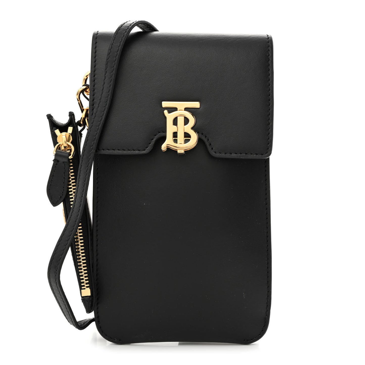 Smooth Calfskin TB Robin Multi Pouch Black