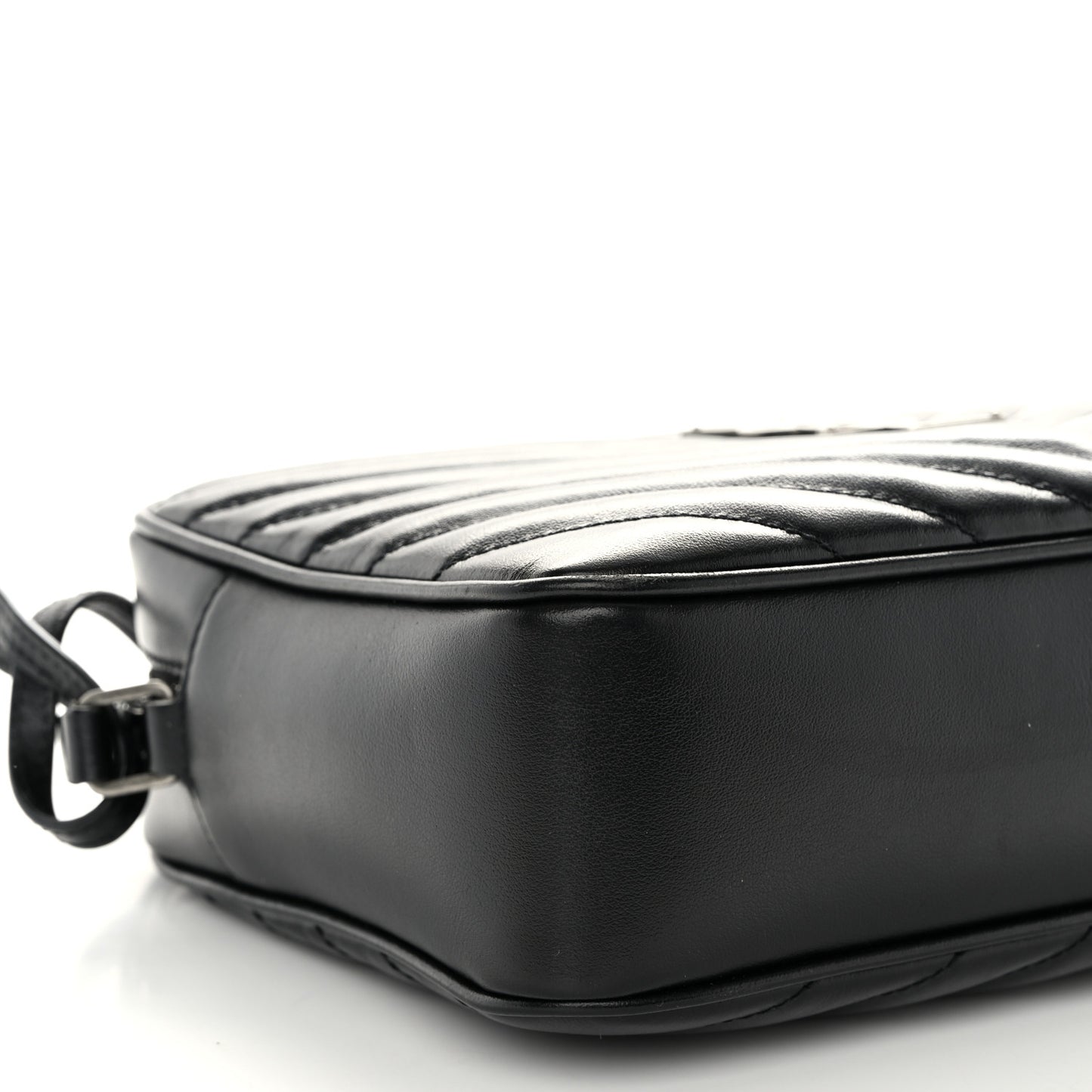 Calfskin Matelasse Monogram Lou Camera Bag Black