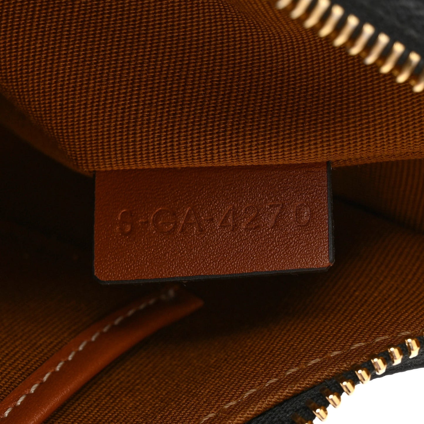 Triomphe Canvas Calfskin Ava Shoulder Bag Tan