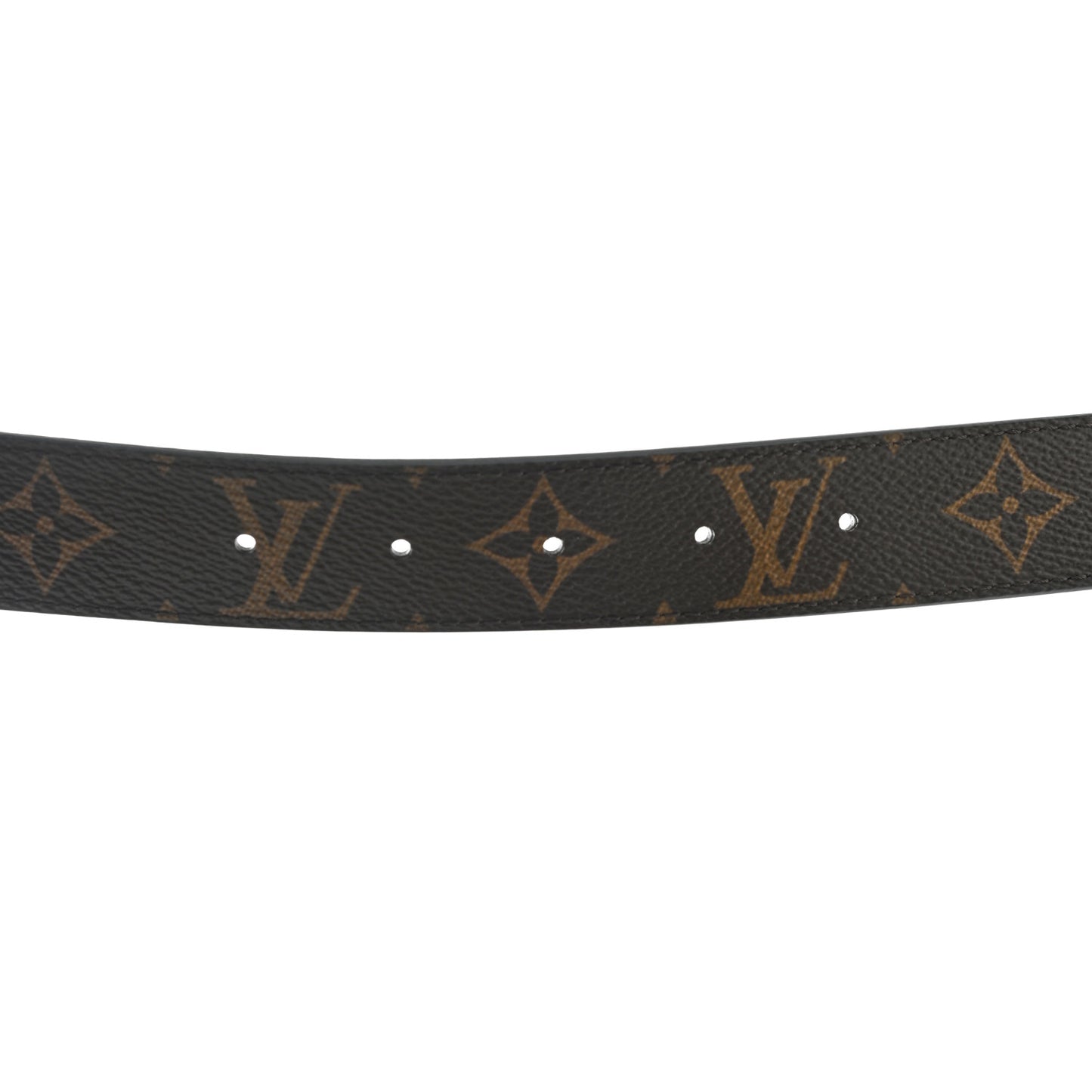 Calfskin Monogram 30mm LV Initiales Reversible Belt 85 34 Black