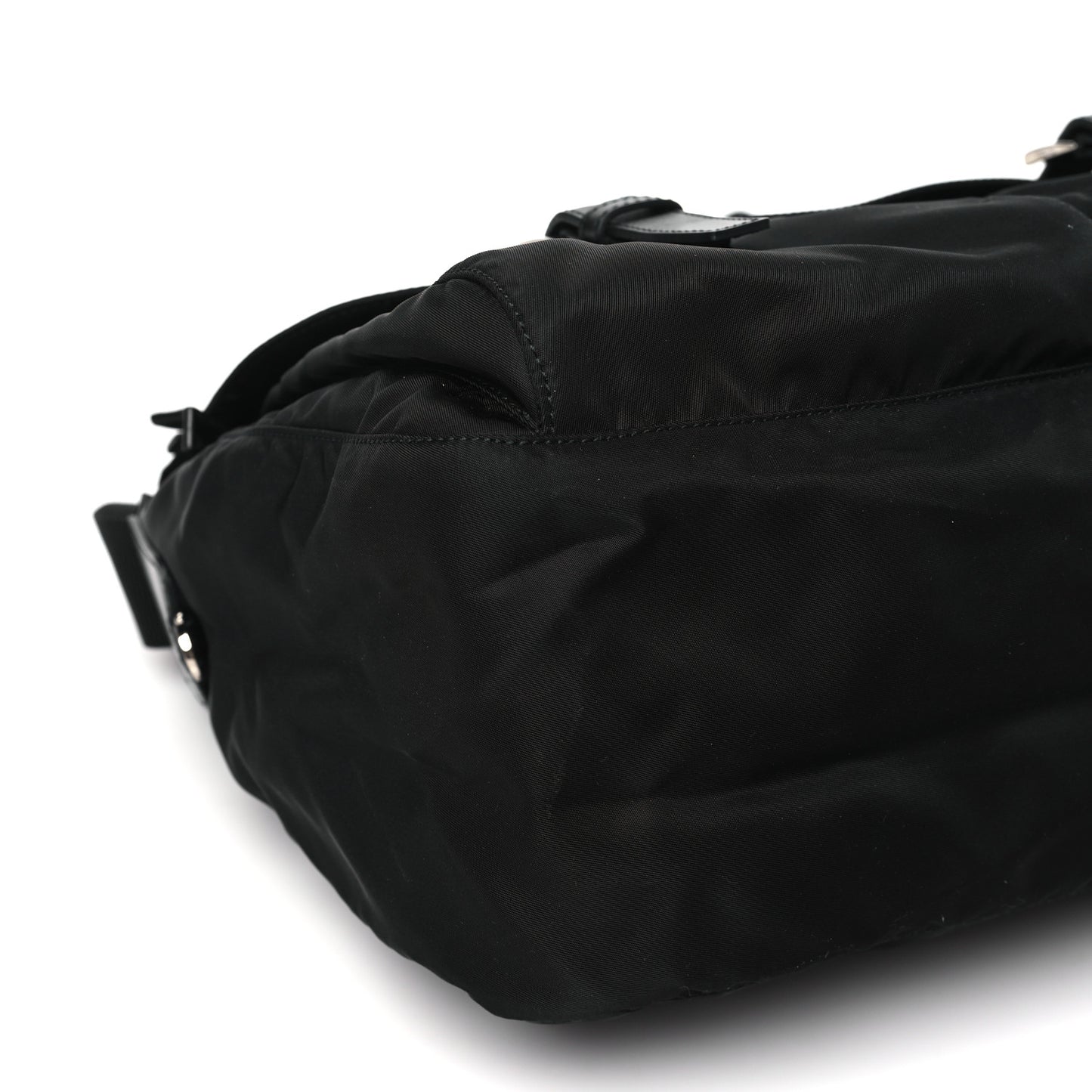 Nylon Vela Sport Messenger Bag Black
