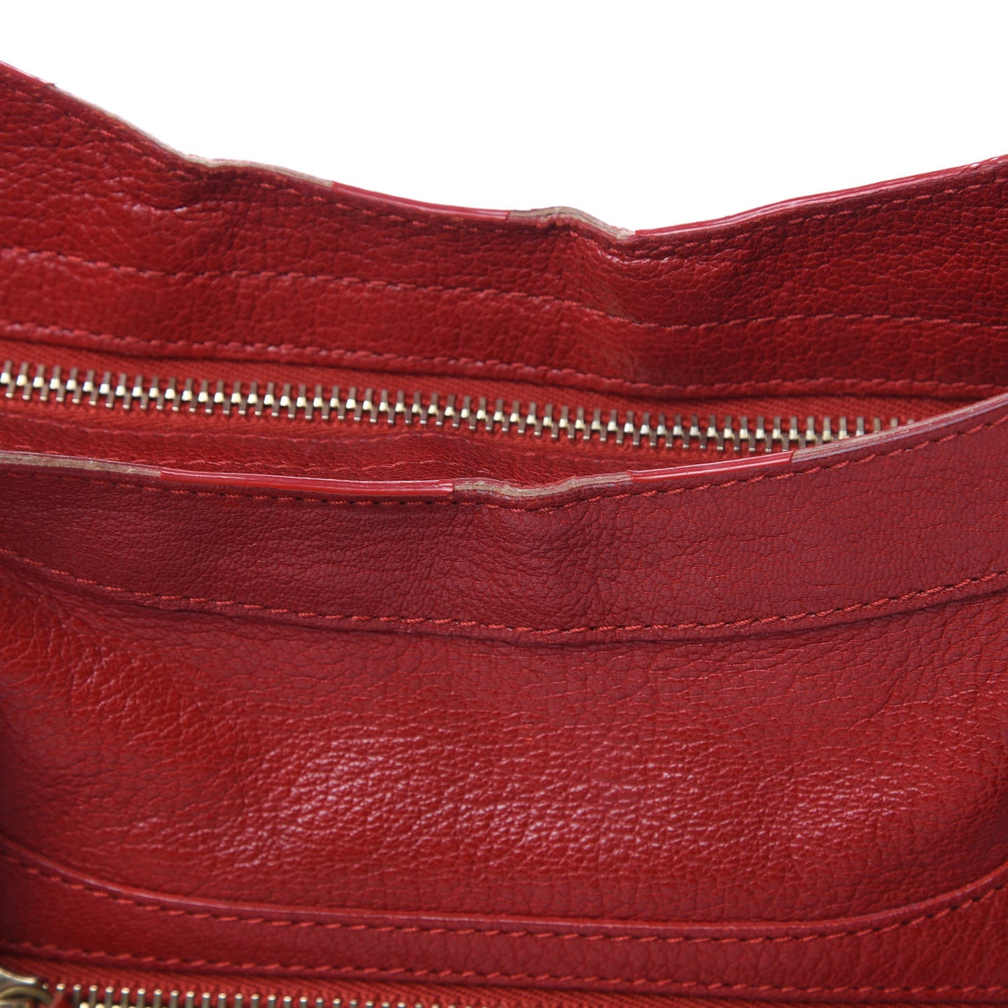 Sugar Goatskin Classic Gold Hardware City Rouge Rouge Coquelicot