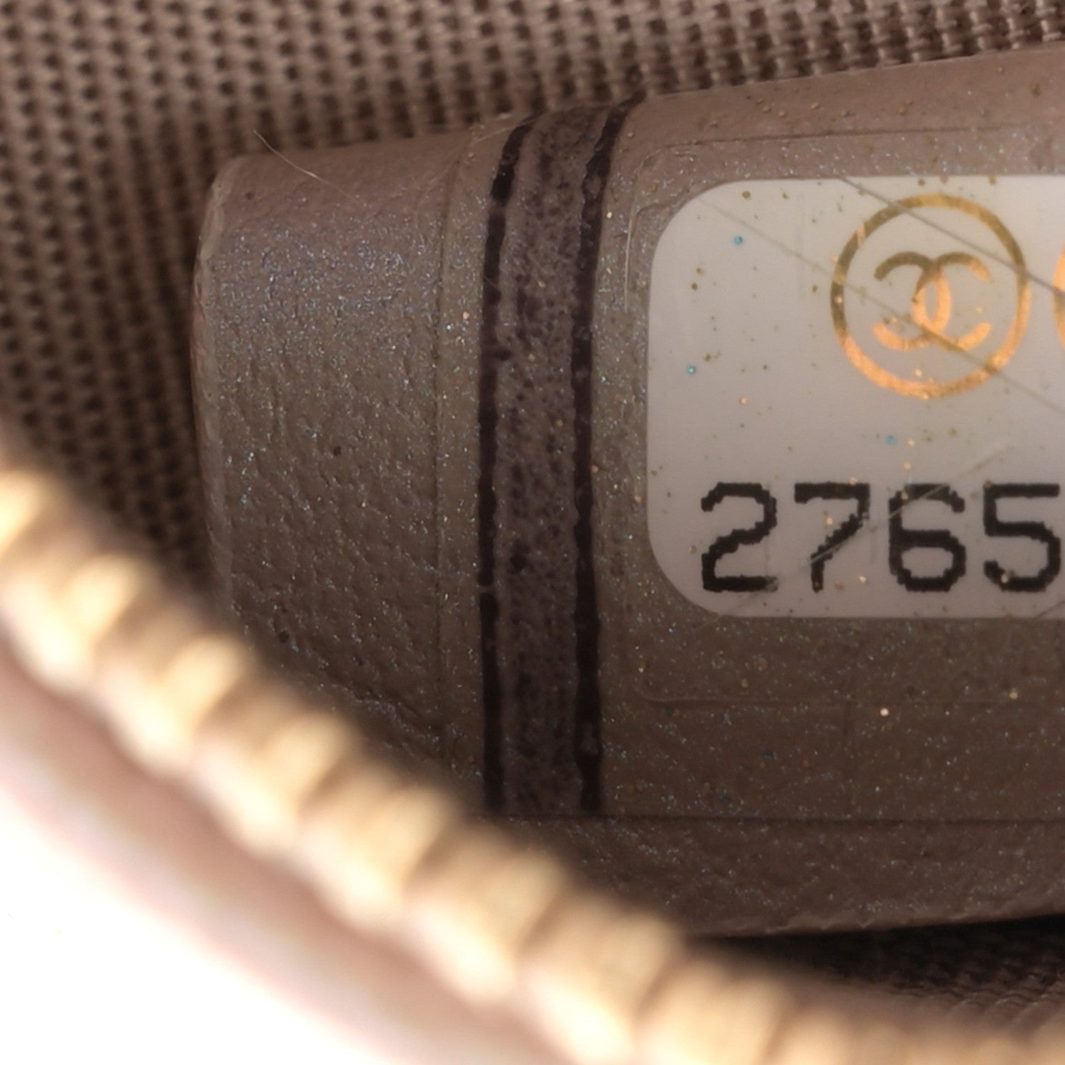 Chanel Iridescent Caviar Resin Quilted Round Clutch With Chain Beige 7 of 11