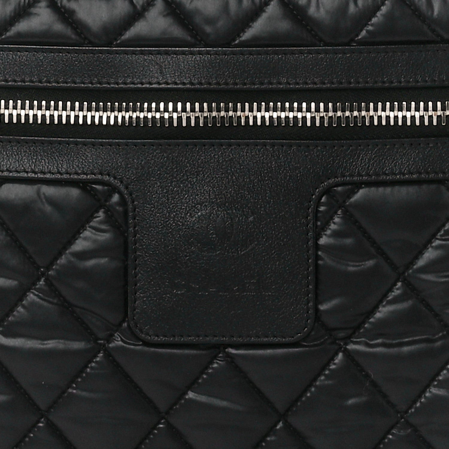 Chanel Nylon Quilted Large Coco Cocoon Tote Black 8 of 12