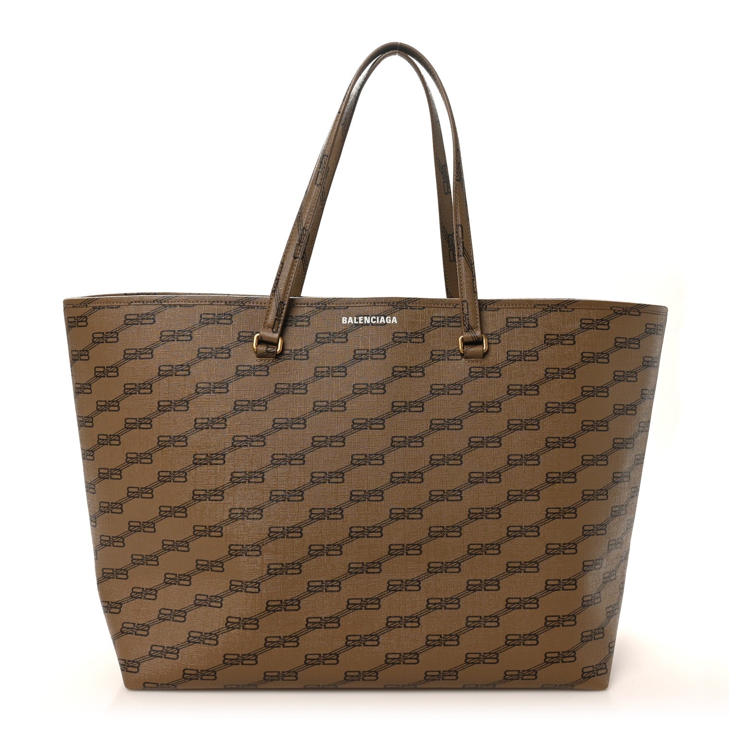 Balenciaga Coated Canvas BB Monogram Large Signature East West
