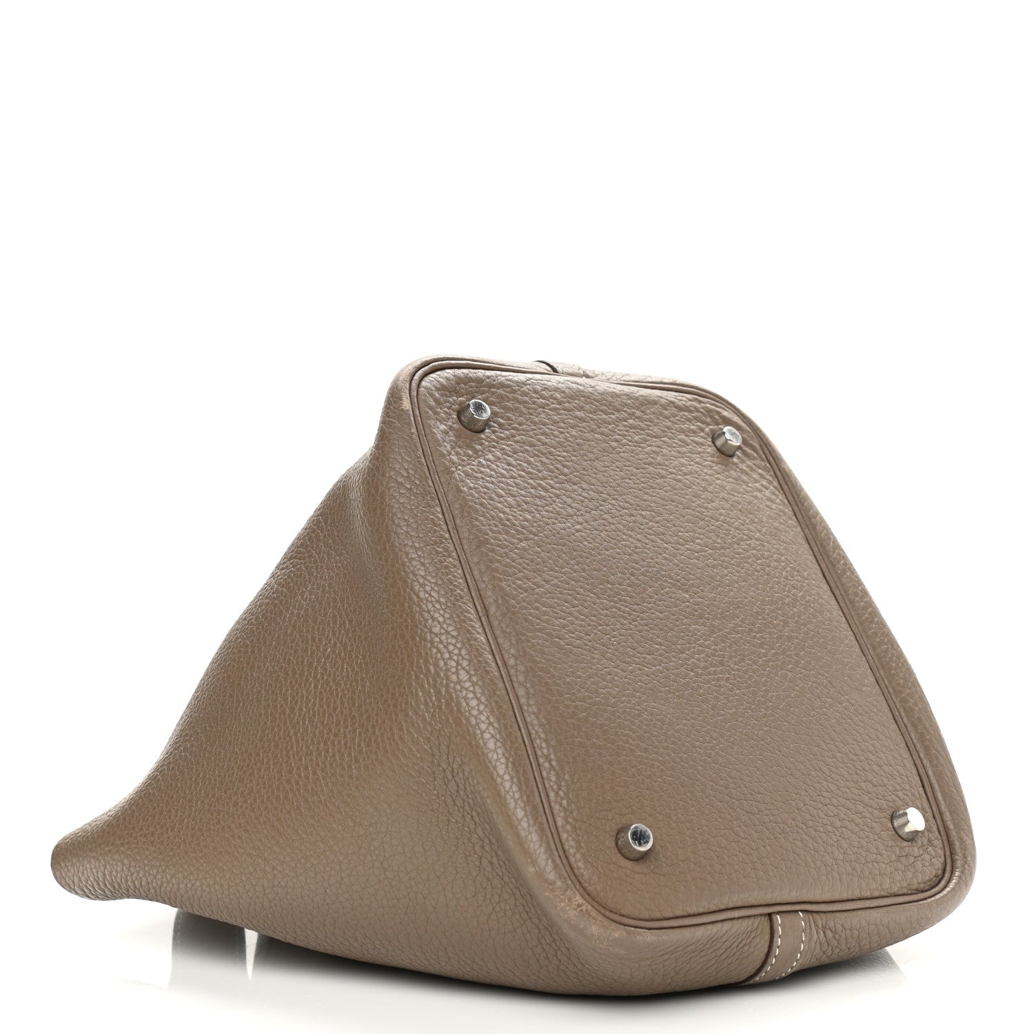 Hermes Taurillon Clemence Picotin 22 MM Etoupe 4 of 13