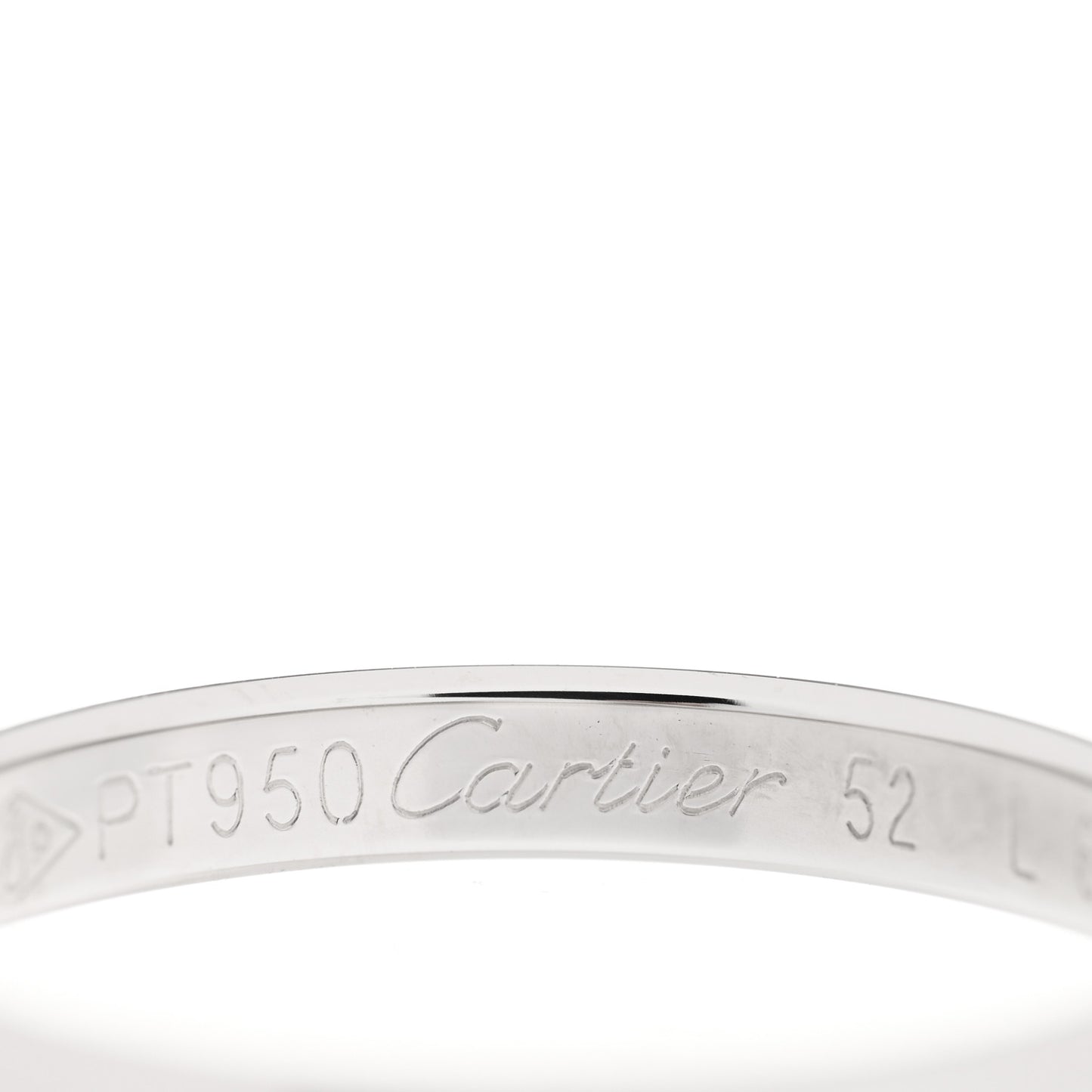 Platinum 2.5mm 1895 Wedding Band Ring 52 6