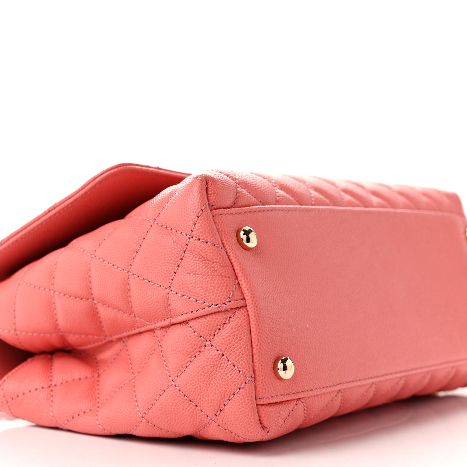 Chanel Caviar Quilted Small Coco Handle Flap Pink 8 of 9