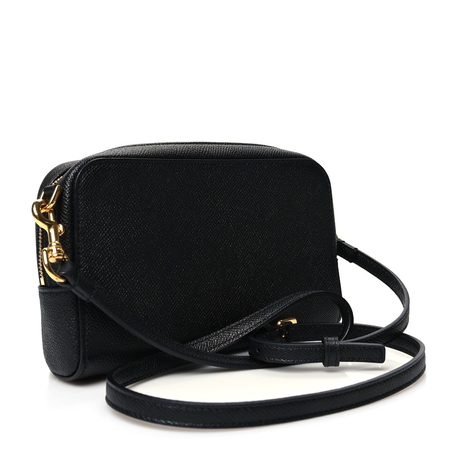 Christian Dior Grained Calfskin Caro Double Pouch Black 2 of 9