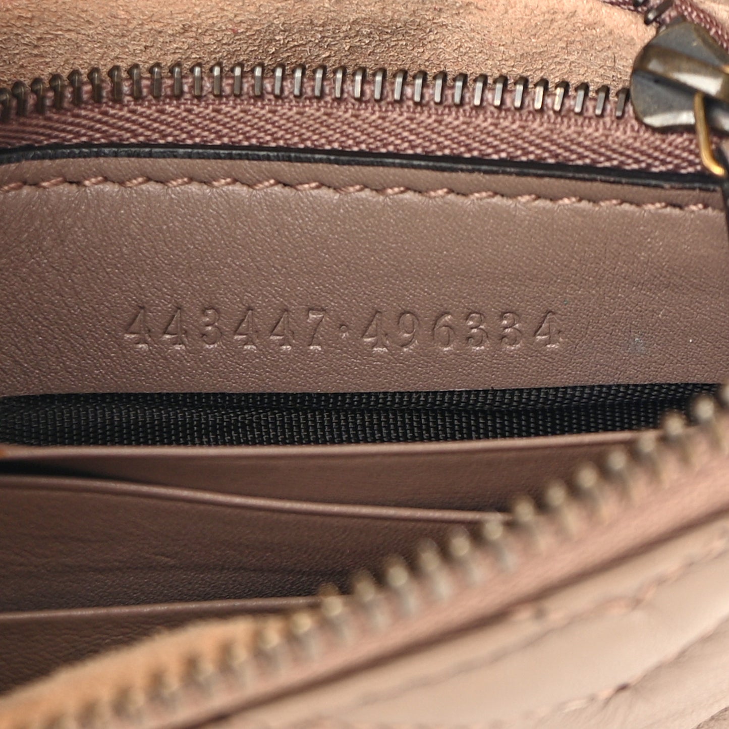 Calfskin Matelasse Mini GG Marmont Chain Bag Porcelain Rose