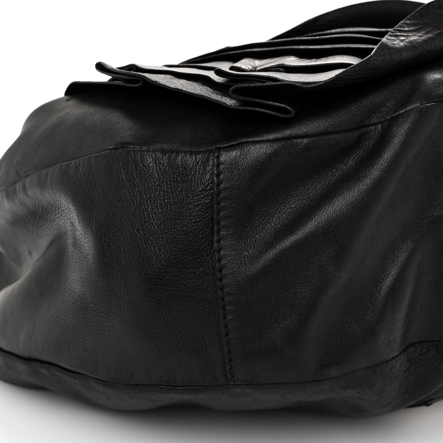 Nappa Rosette Hobo Black