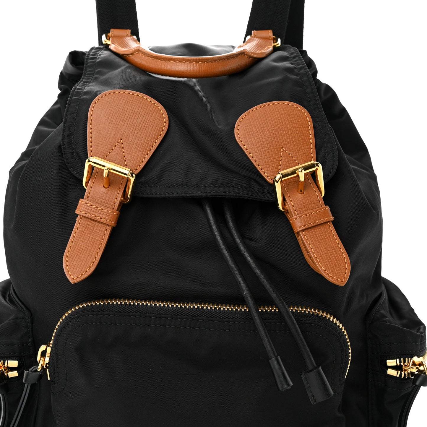 Nylon Small Rucksack Backpack Black