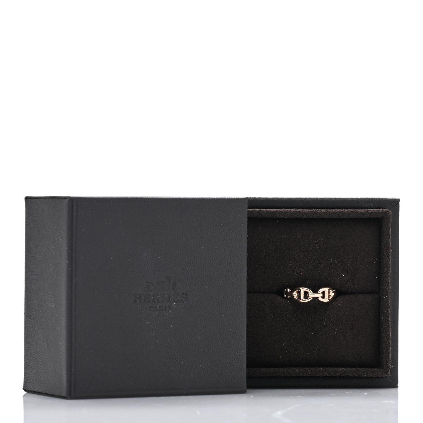 18K Rose Gold PM Chaine d'Ancre Enchainee Ring 50 5.5
