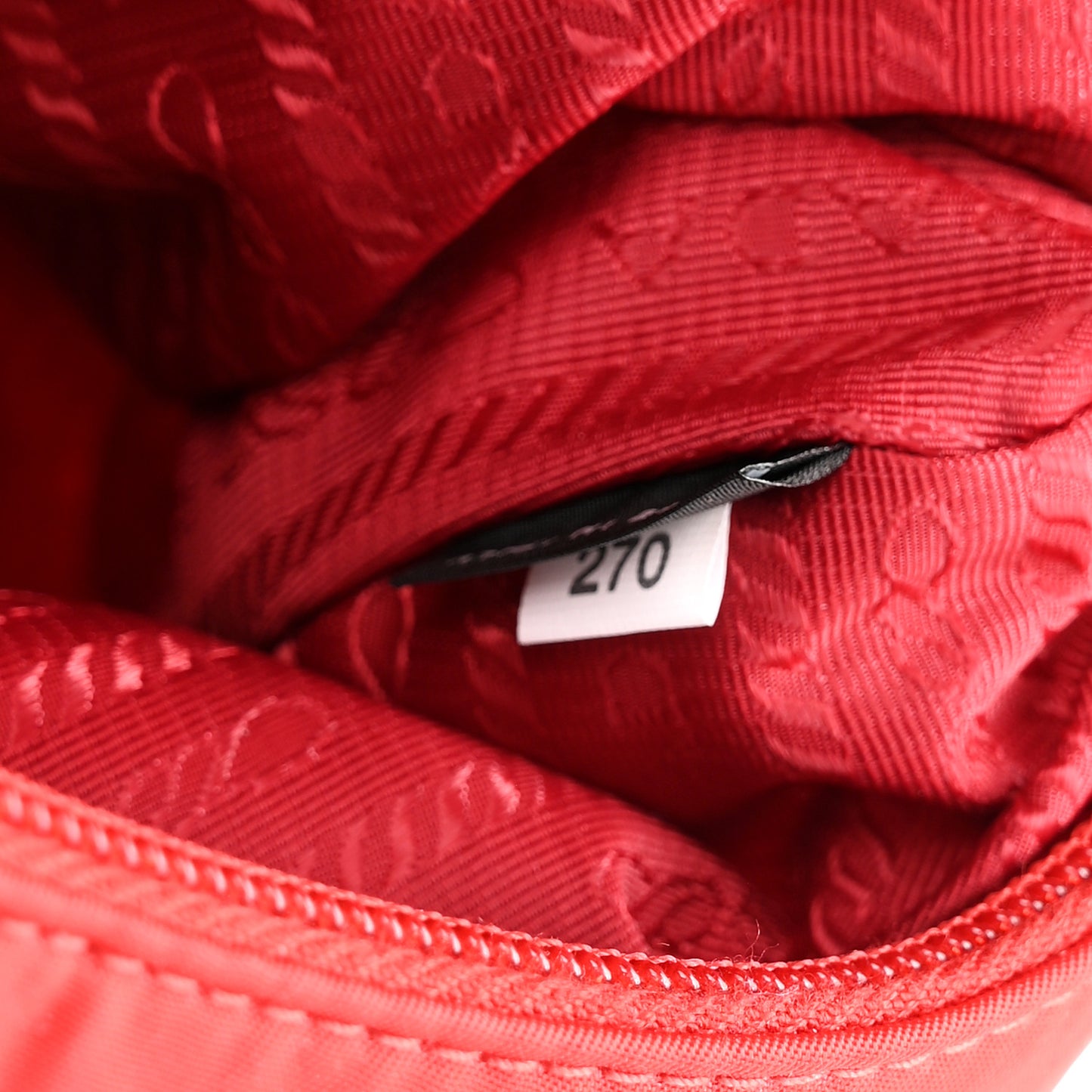 Tessuto Nylon Mini Re-Edition 2000 Bag Rosso