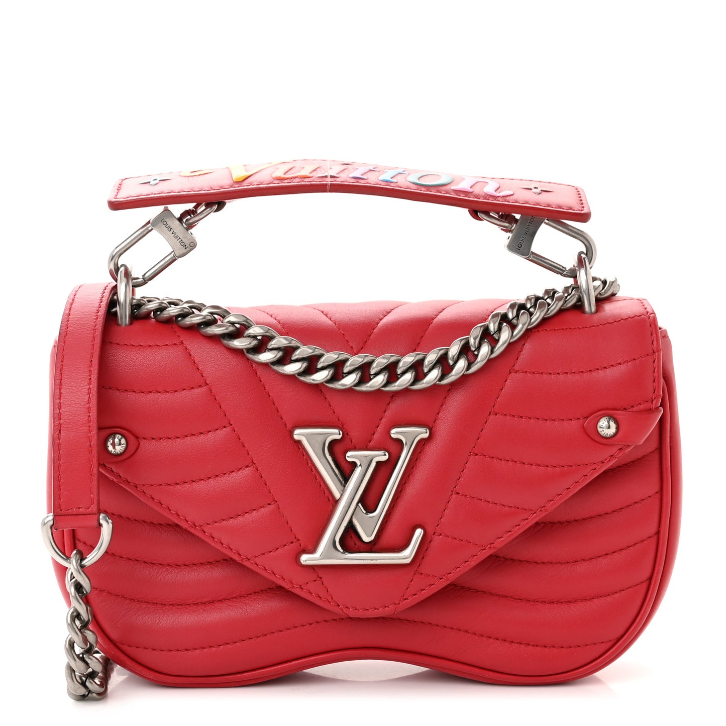 Calfskin New Wave Chain PM Scarlet