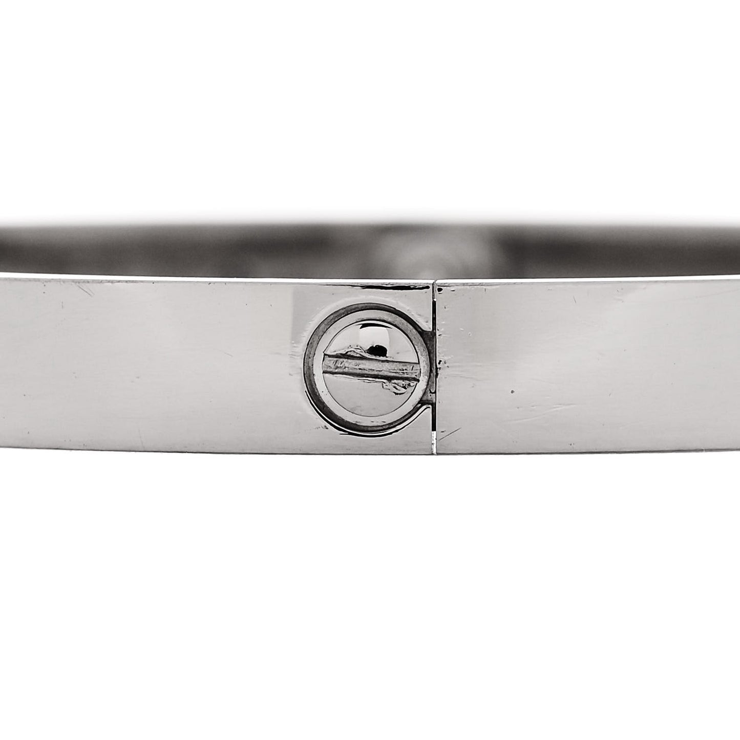 18K White Gold LOVE Bracelet 19