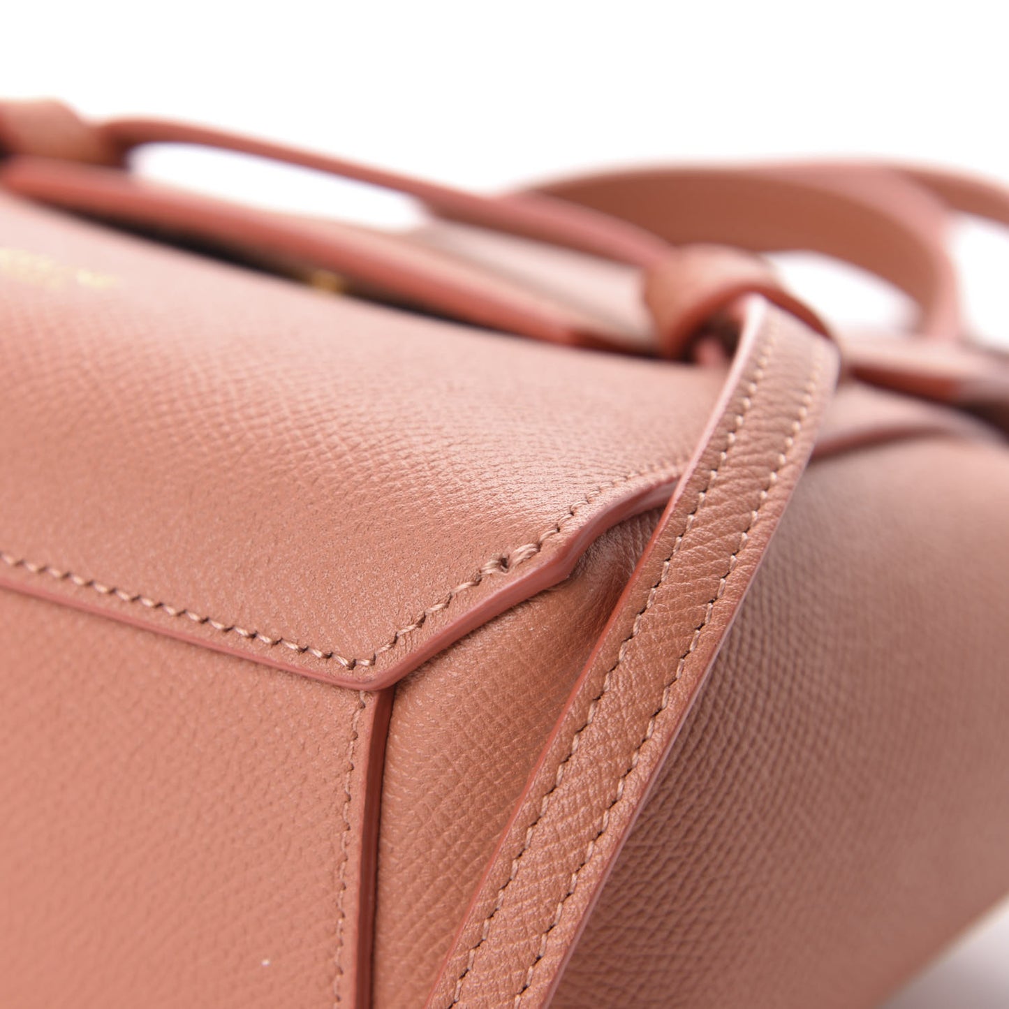 Grained Calfskin Pico Belt Bag Lychee