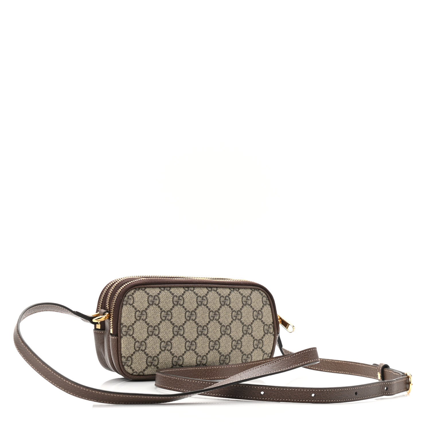 Gucci GG Supreme Monogram Web Mini Ophidia GG Bag Brown 3 of 13