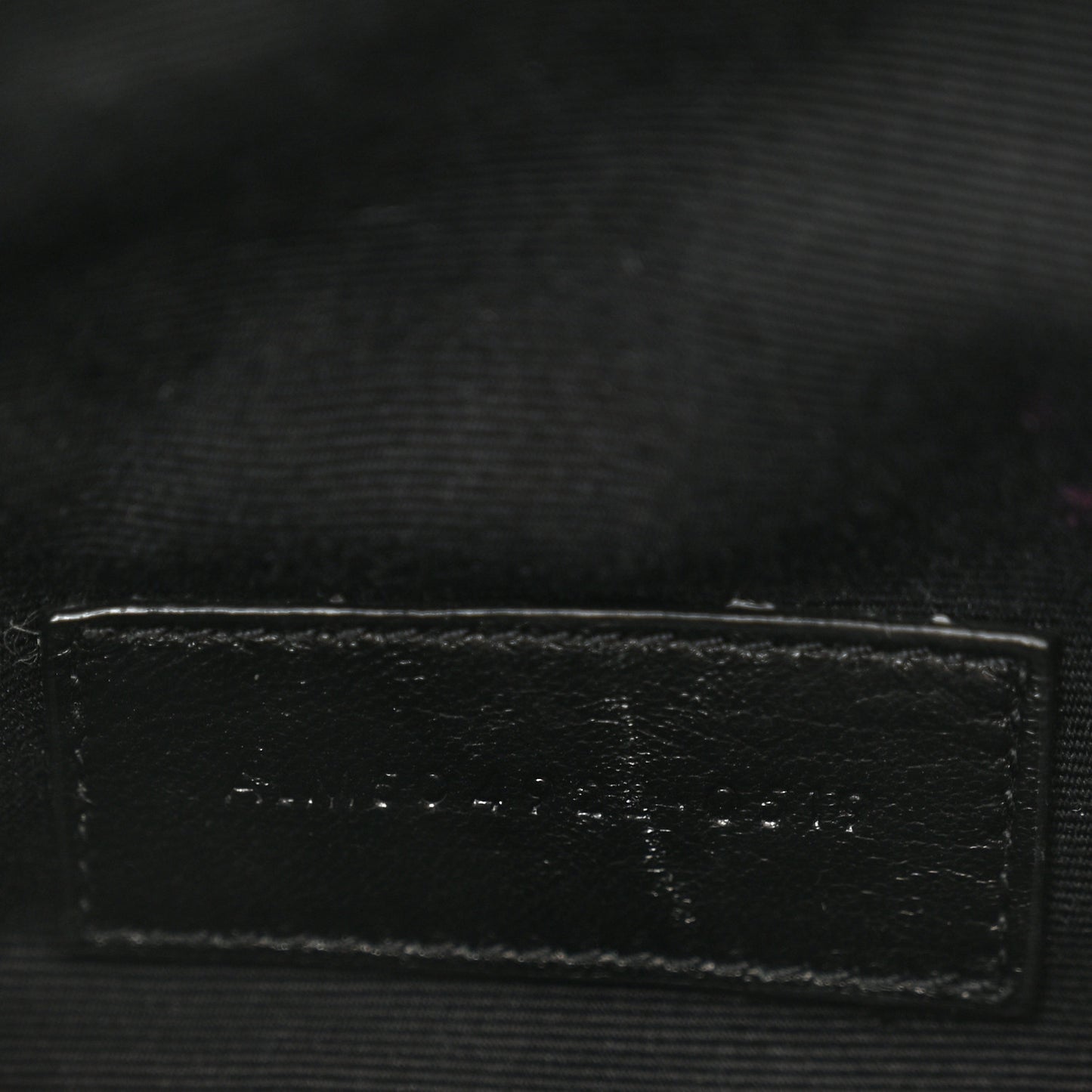 Grain De Poudre Chevron Monogram Bill Pouch Dusty Grey