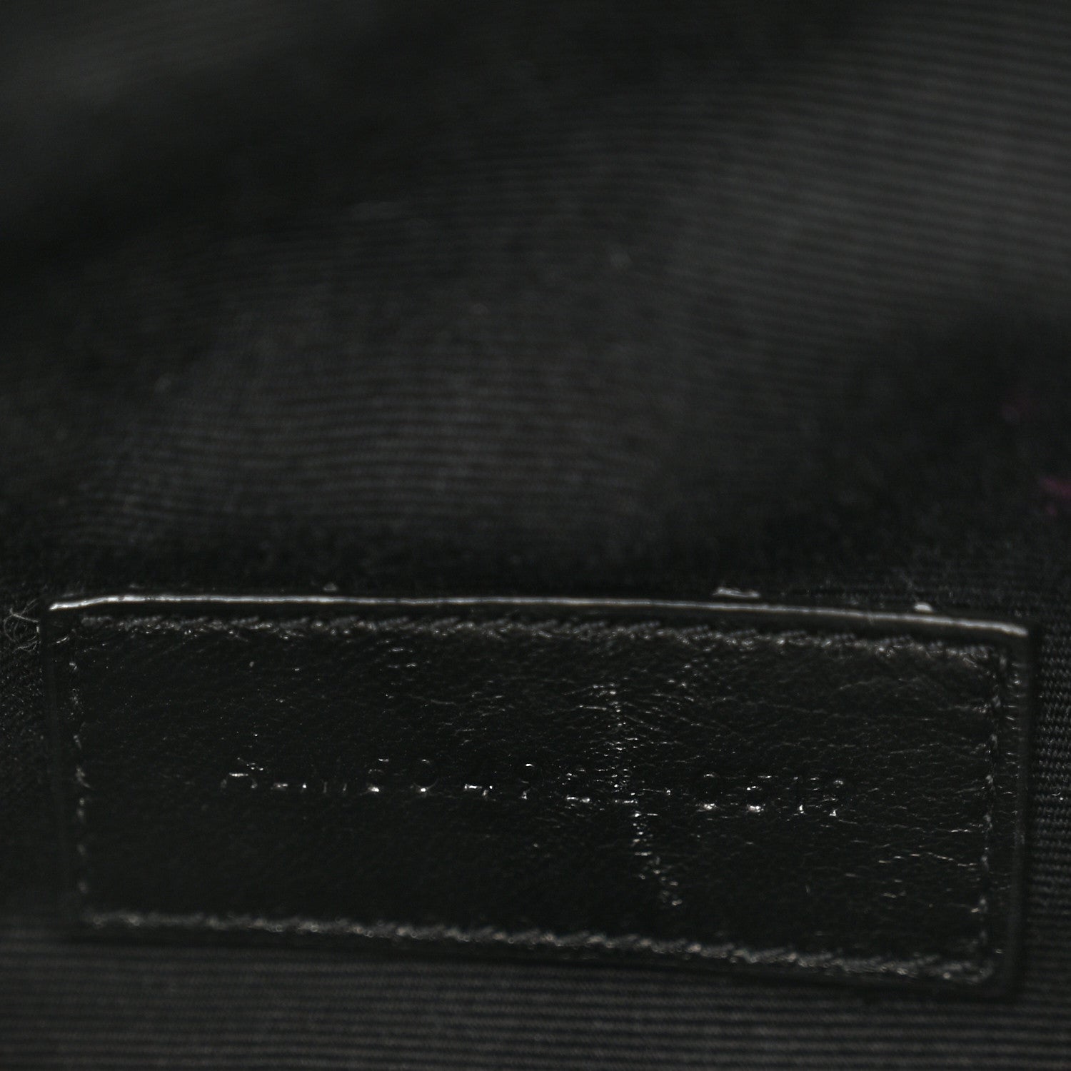 Saint Laurent Grain De Poudre Chevron Monogram Bill Pouch Dusty Grey 7 of 11