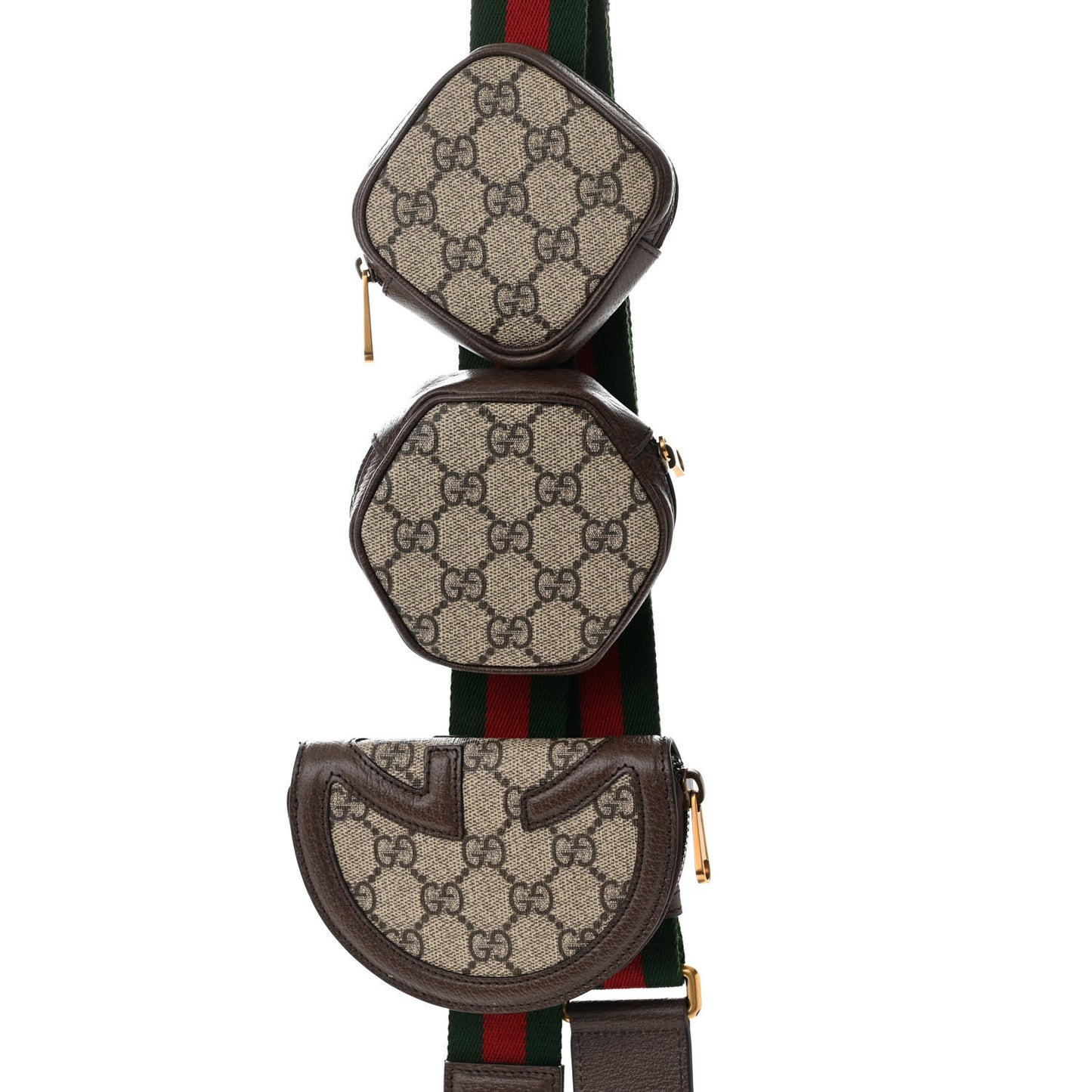 GG Supreme Monogram Web Ophidia Mini Multiway Bag Beige Ebony