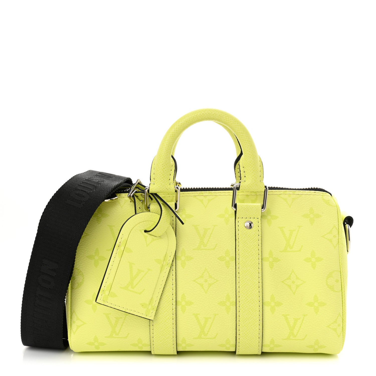 ルイヴィトン Louis Vuitton Taigarama Keepall Bandouliere 25 Lemon Yellow
