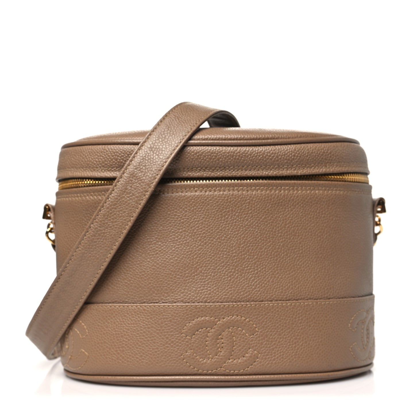 Caviar Vanity Shoulder Bag Beige