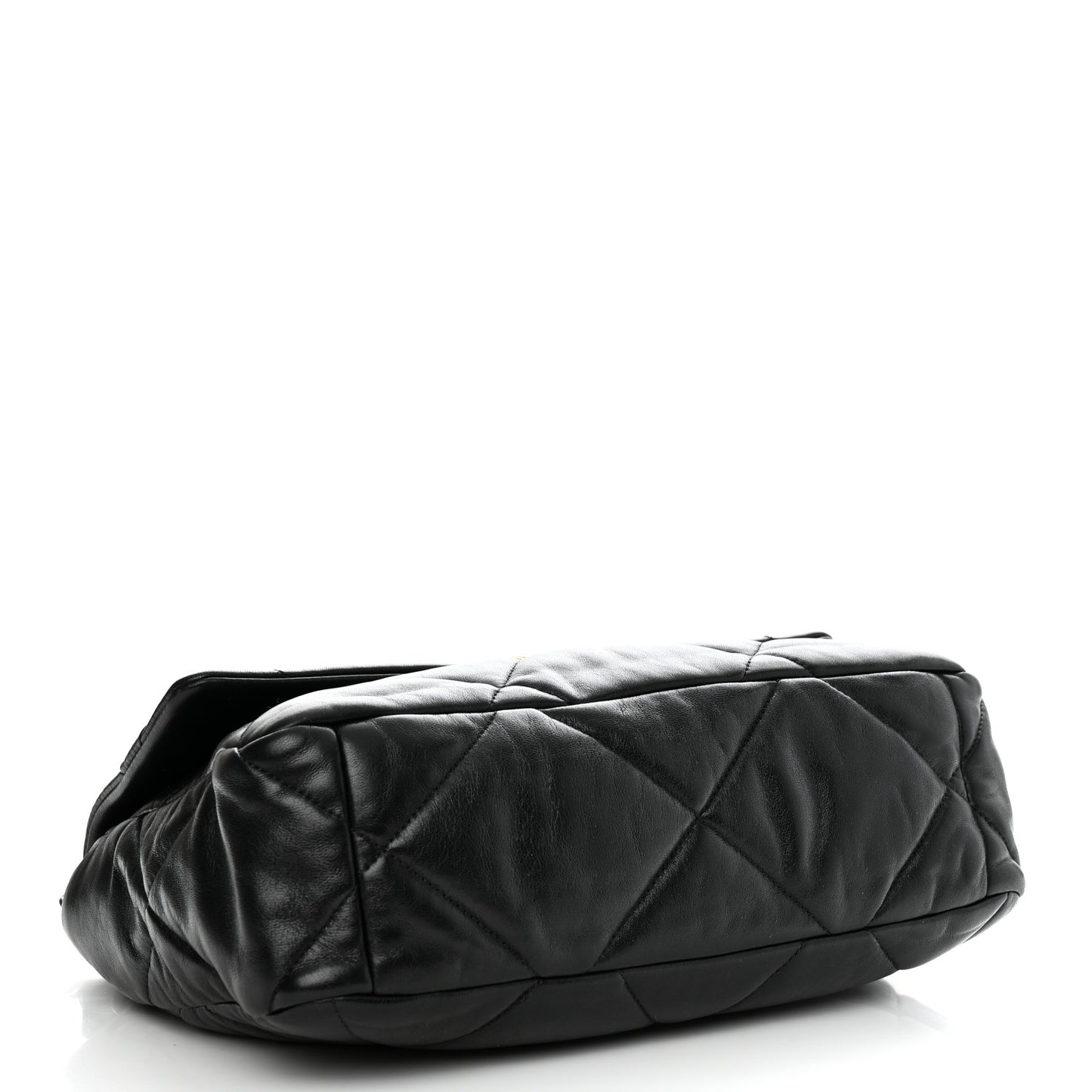 Lambskin Quilted Large Chanel 19 Flap Black