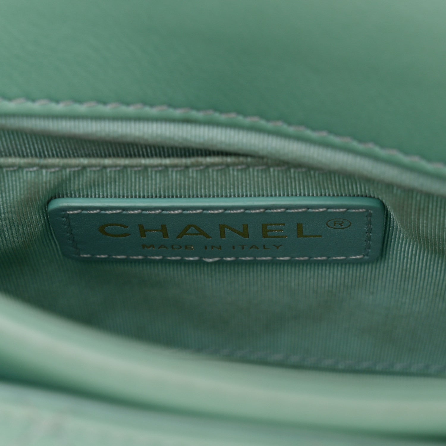 Chanel Calfskin Quilted Top Handle Flap Light Blue 6 of 12