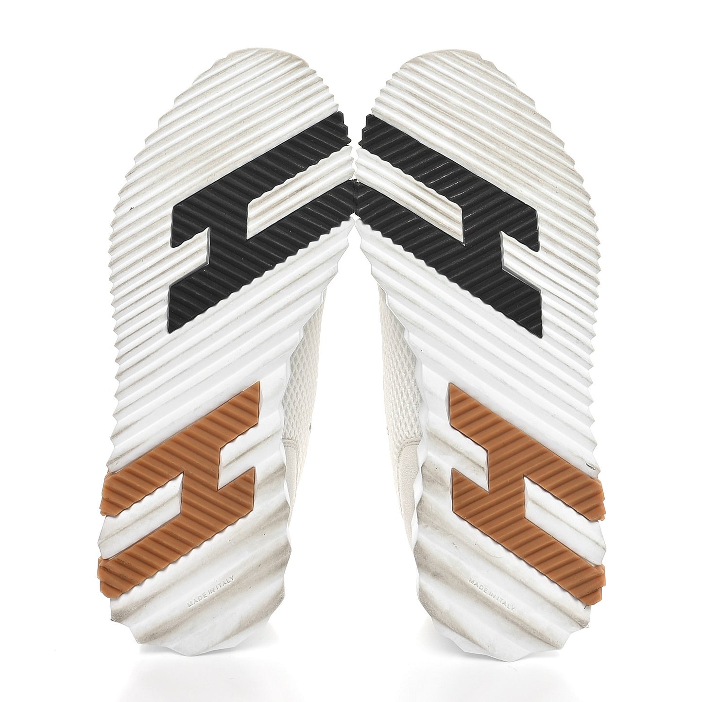 Graphic Mesh Suede Goatskin Bouncing Sneakers 37 White