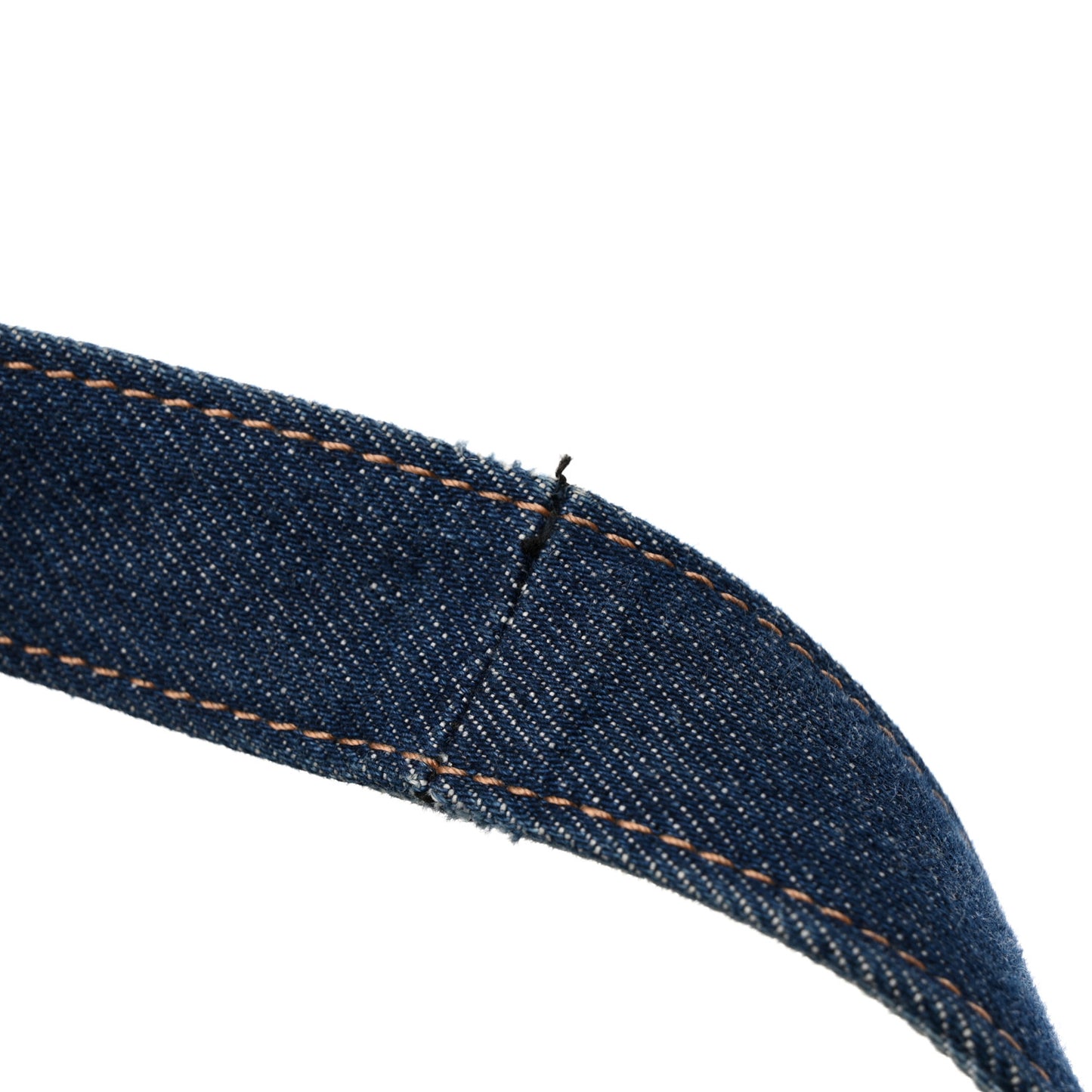 Denim East West Perforated Tote Blue