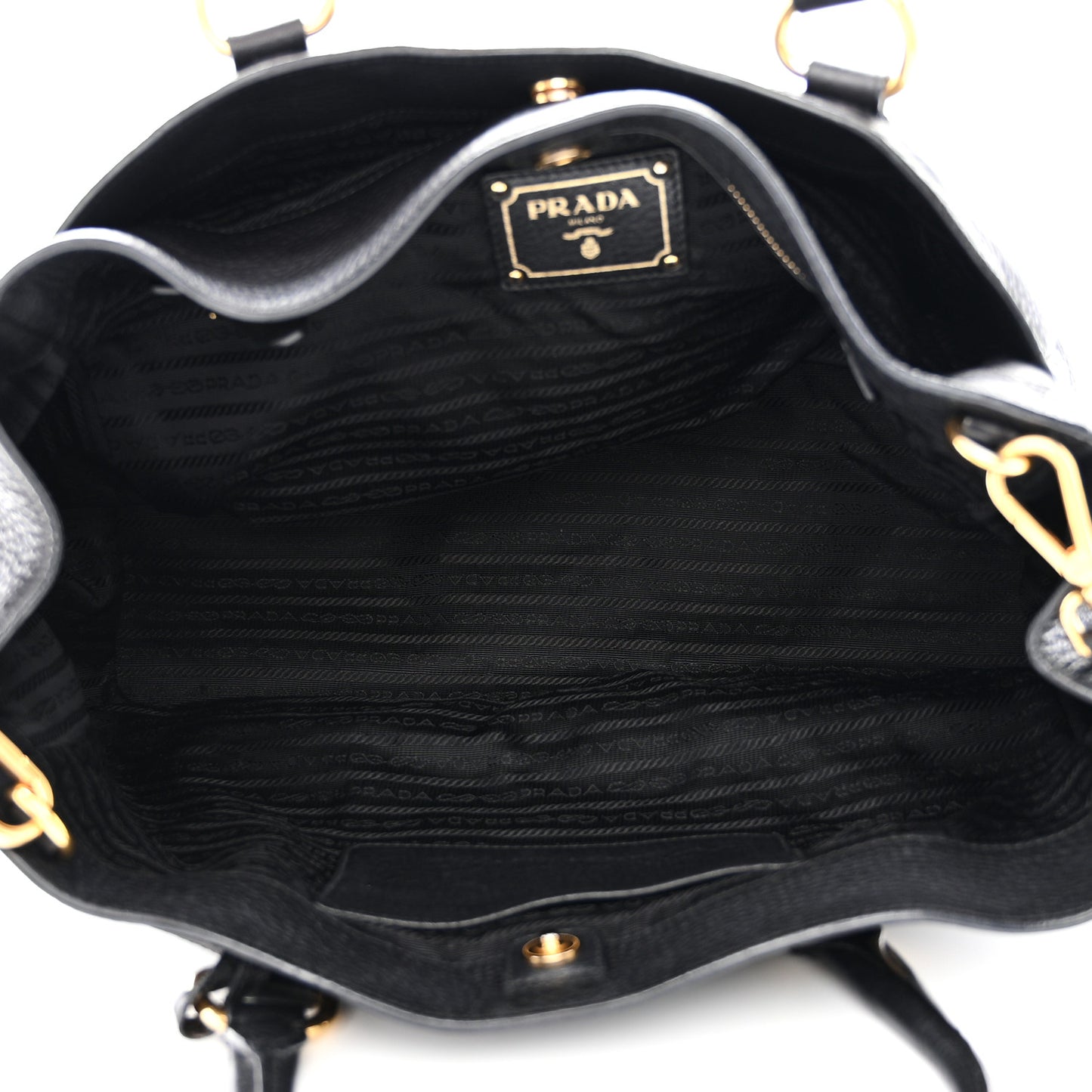 Vitello Daino Tote Black