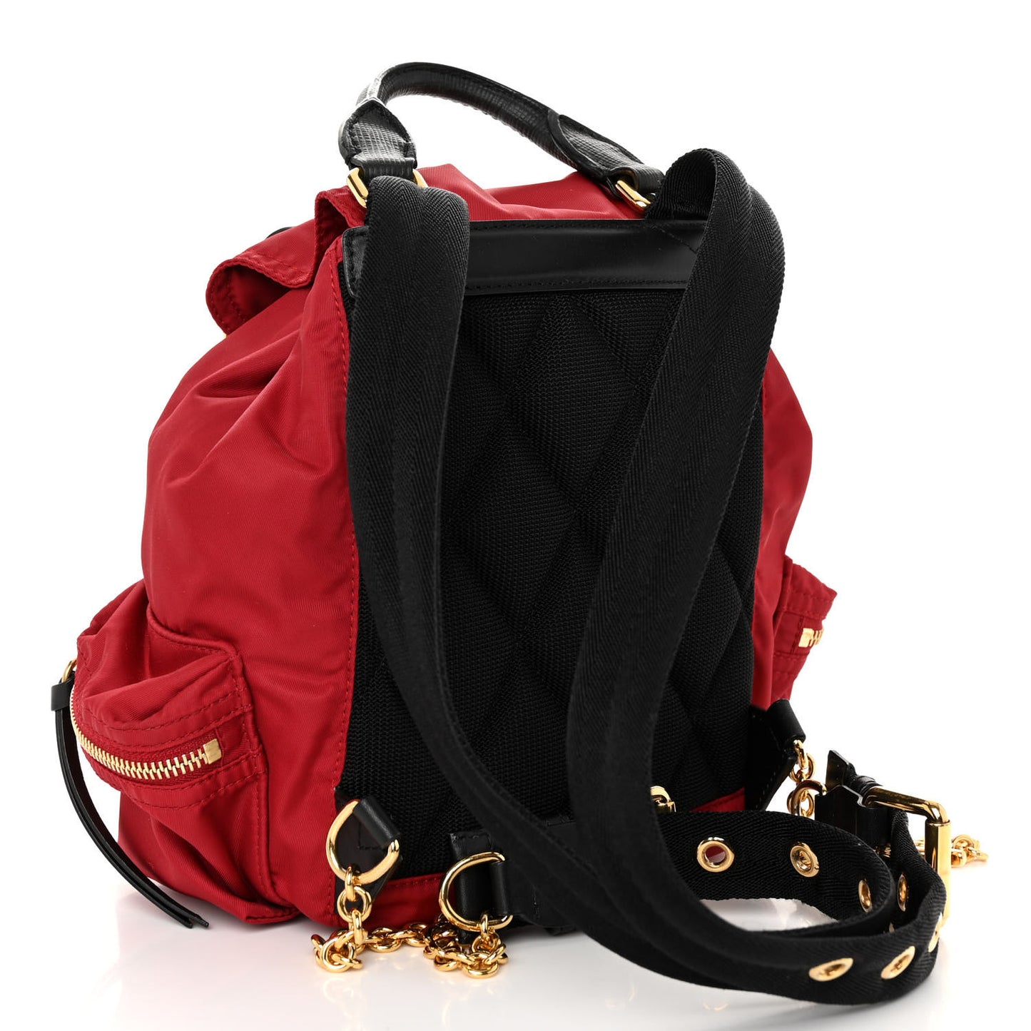 Nylon Small Rucksack Backpack Red