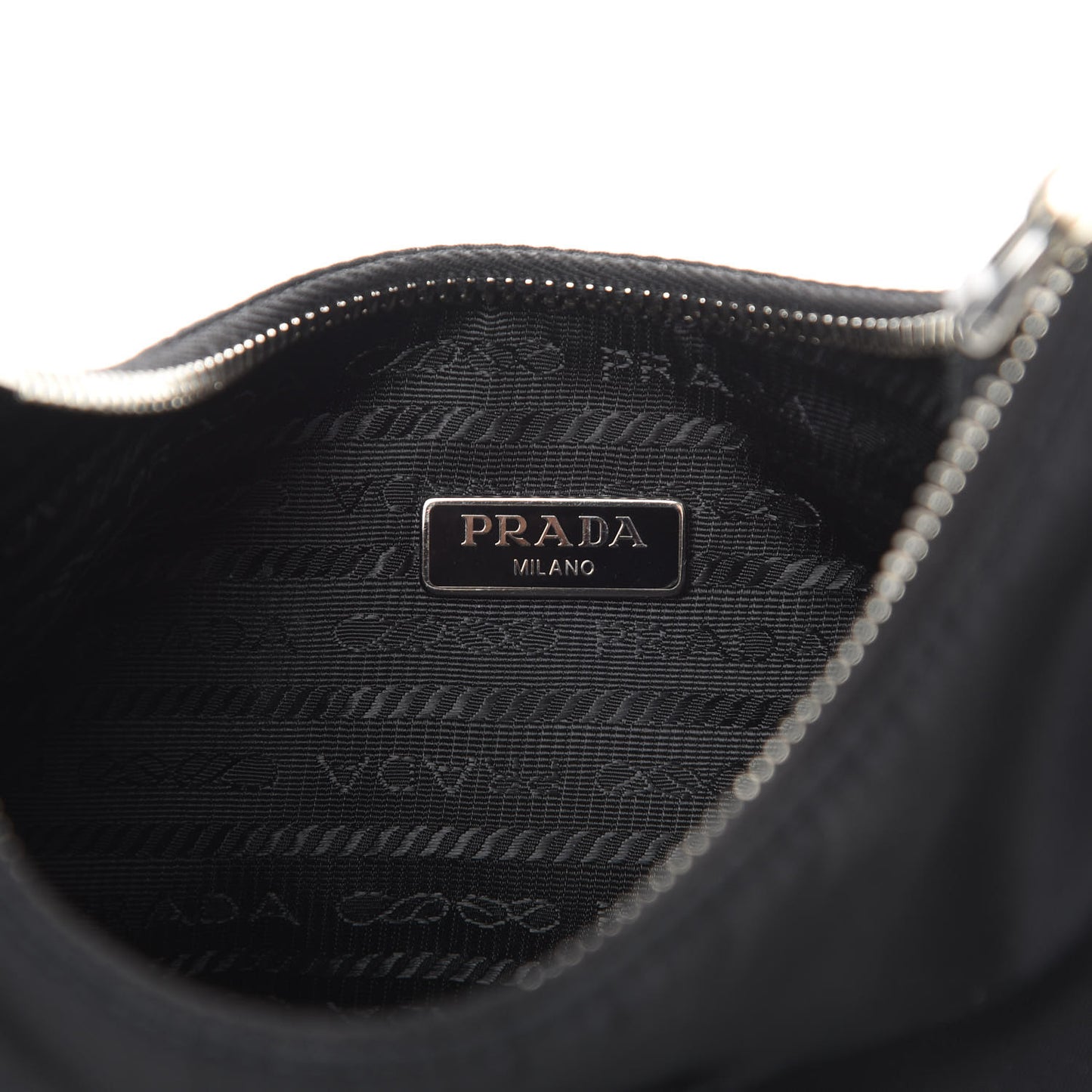 Tessuto Nylon Saffiano Mini Re-Edition 2005 Bag Black