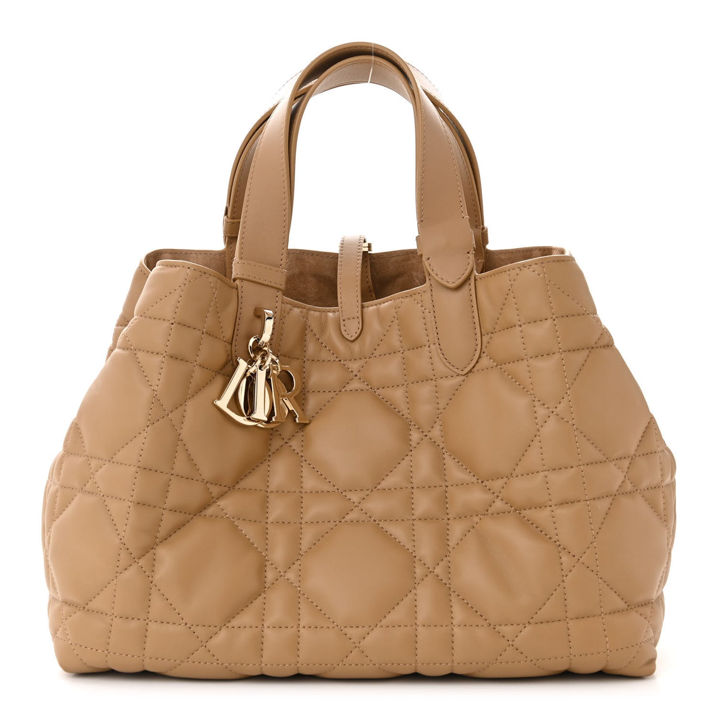 Calfskin Macrocannage Medium Toujours Tan