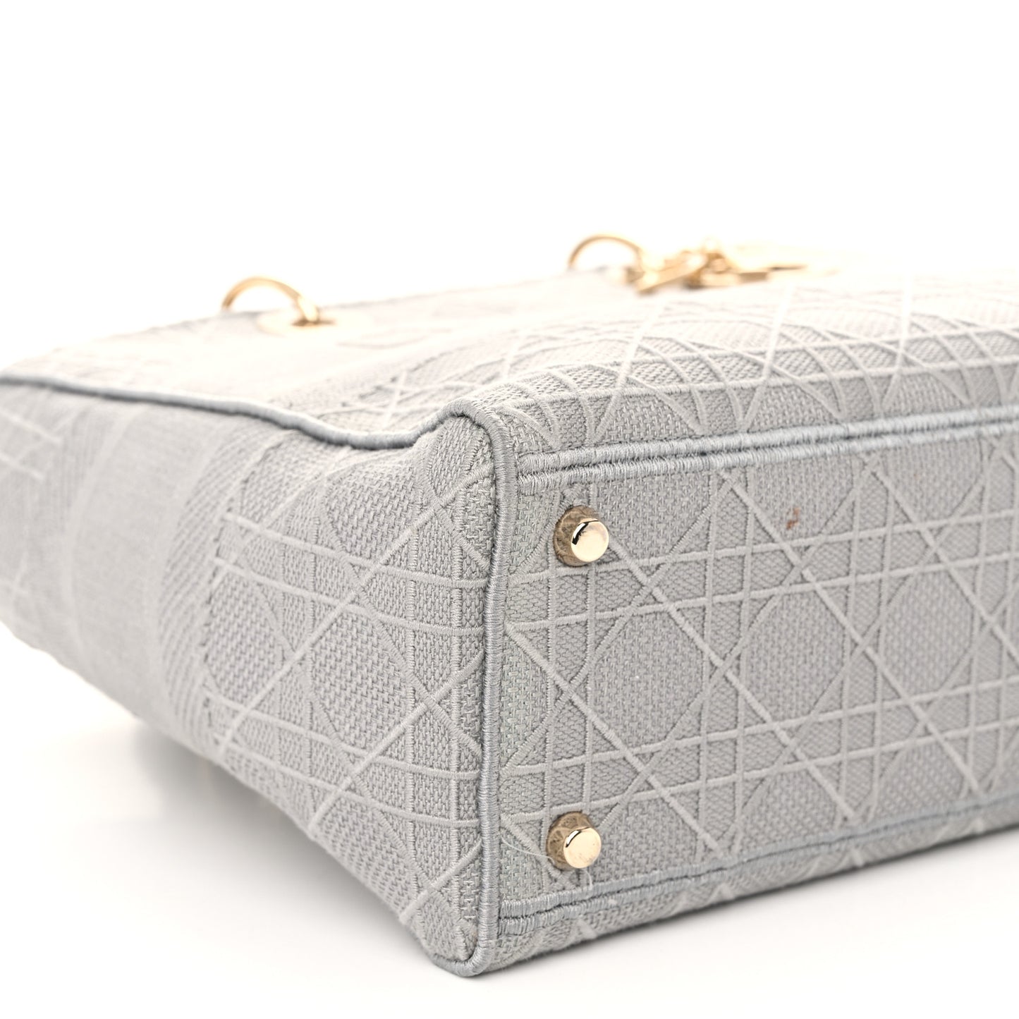 Canvas Embroidered Cannage Lady D-Lite Gray