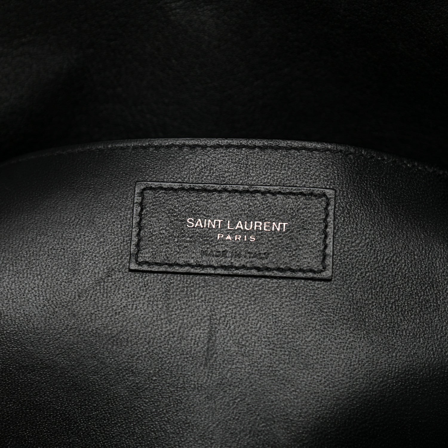 Saint Laurent Sheepskin Matelasse Chevron Monogram Large College Satchel Black 7 of 8
