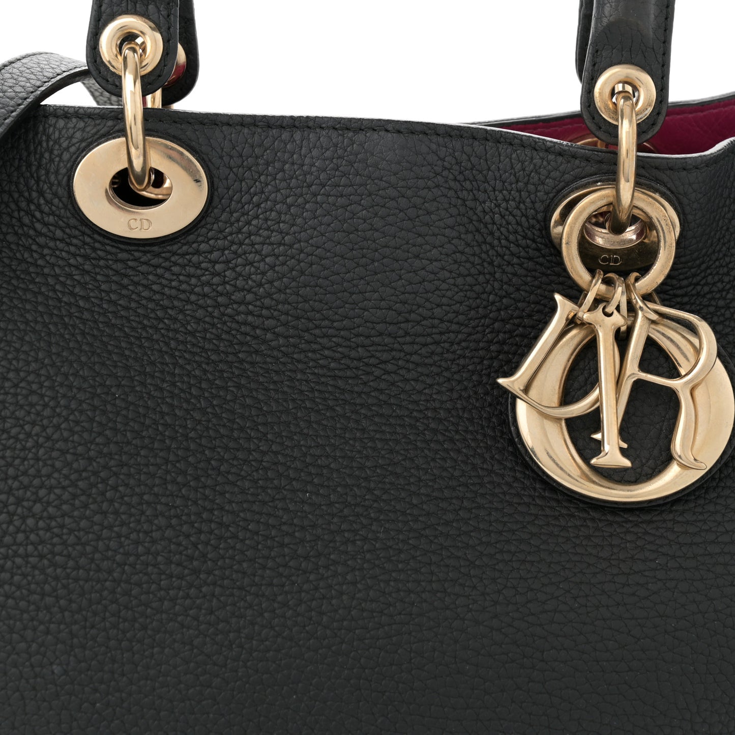 Bullcalf Large Diorissimo Tote Black Rose Indien