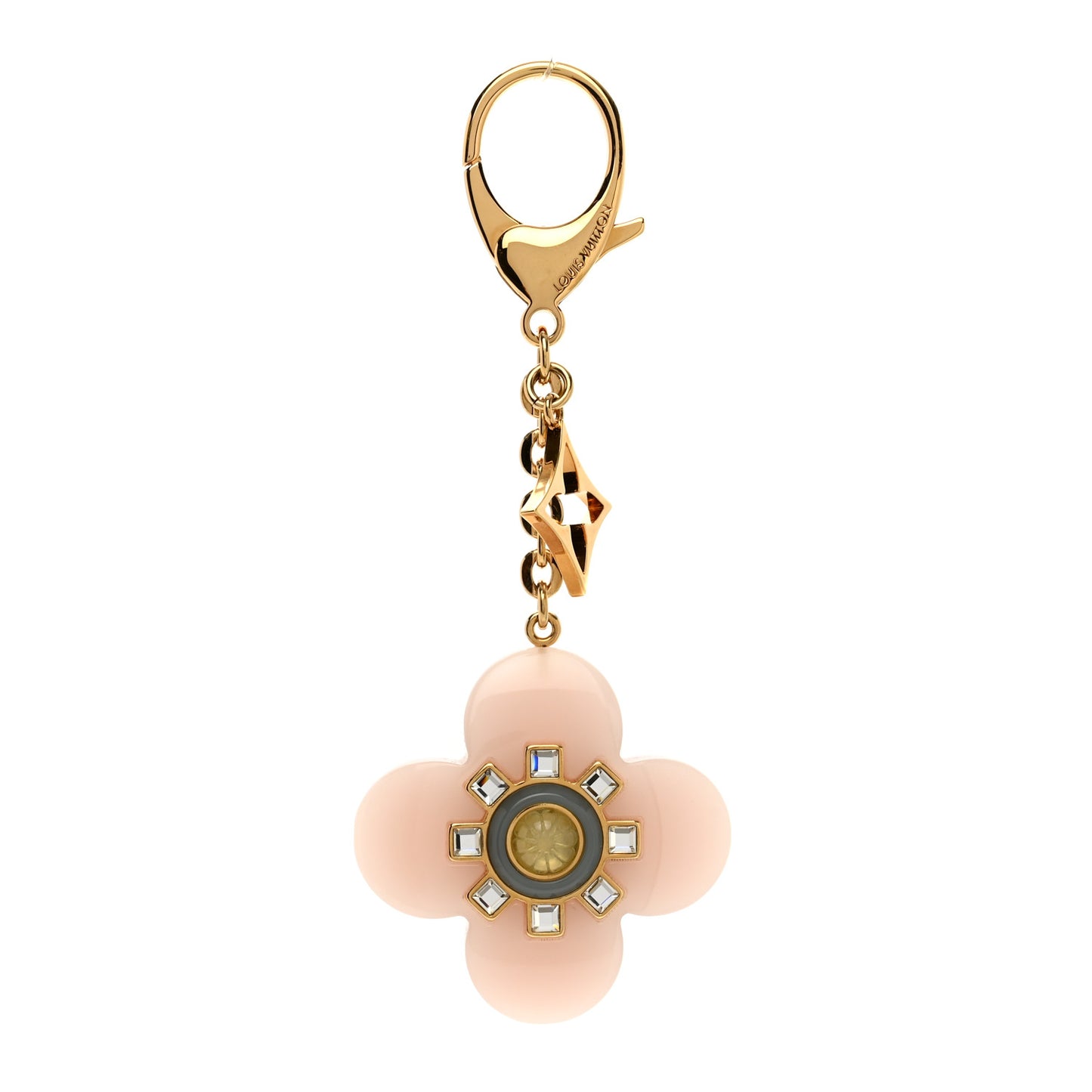 Fleur d Etoile Bag Charm Rose